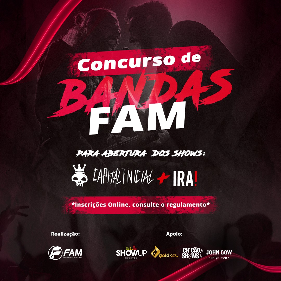 Paulínia Rock: Concurso de Bandas FAM está com inscrições abertas
