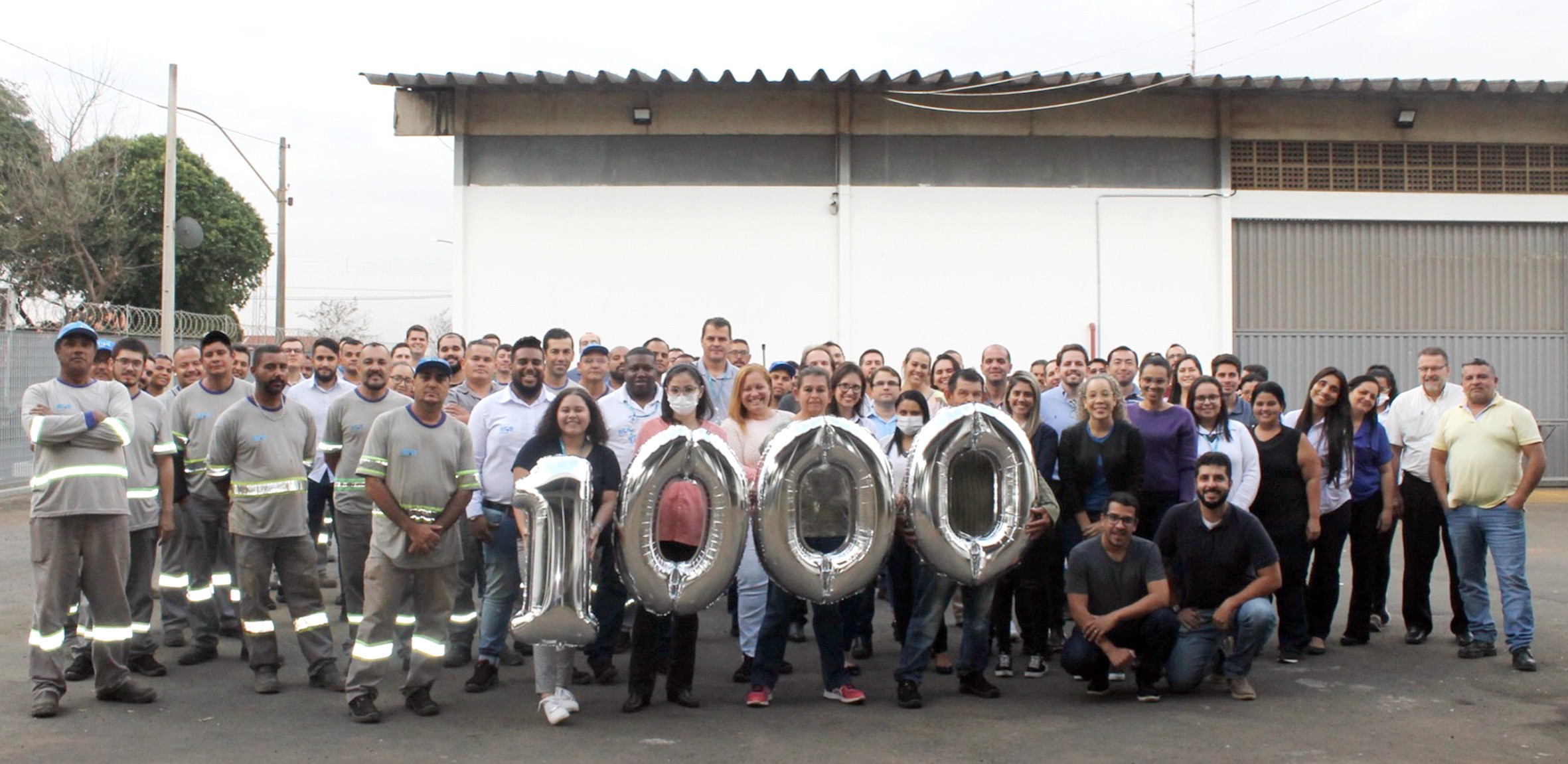 BRK completa 1.000 dias de trabalho sem incidentes com afastamentos e comemora