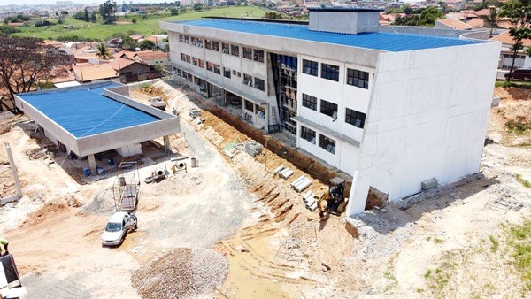 Obras de construção da Etec de Sumaré, no Jd. Luiz Cia, estão 70% concluídas