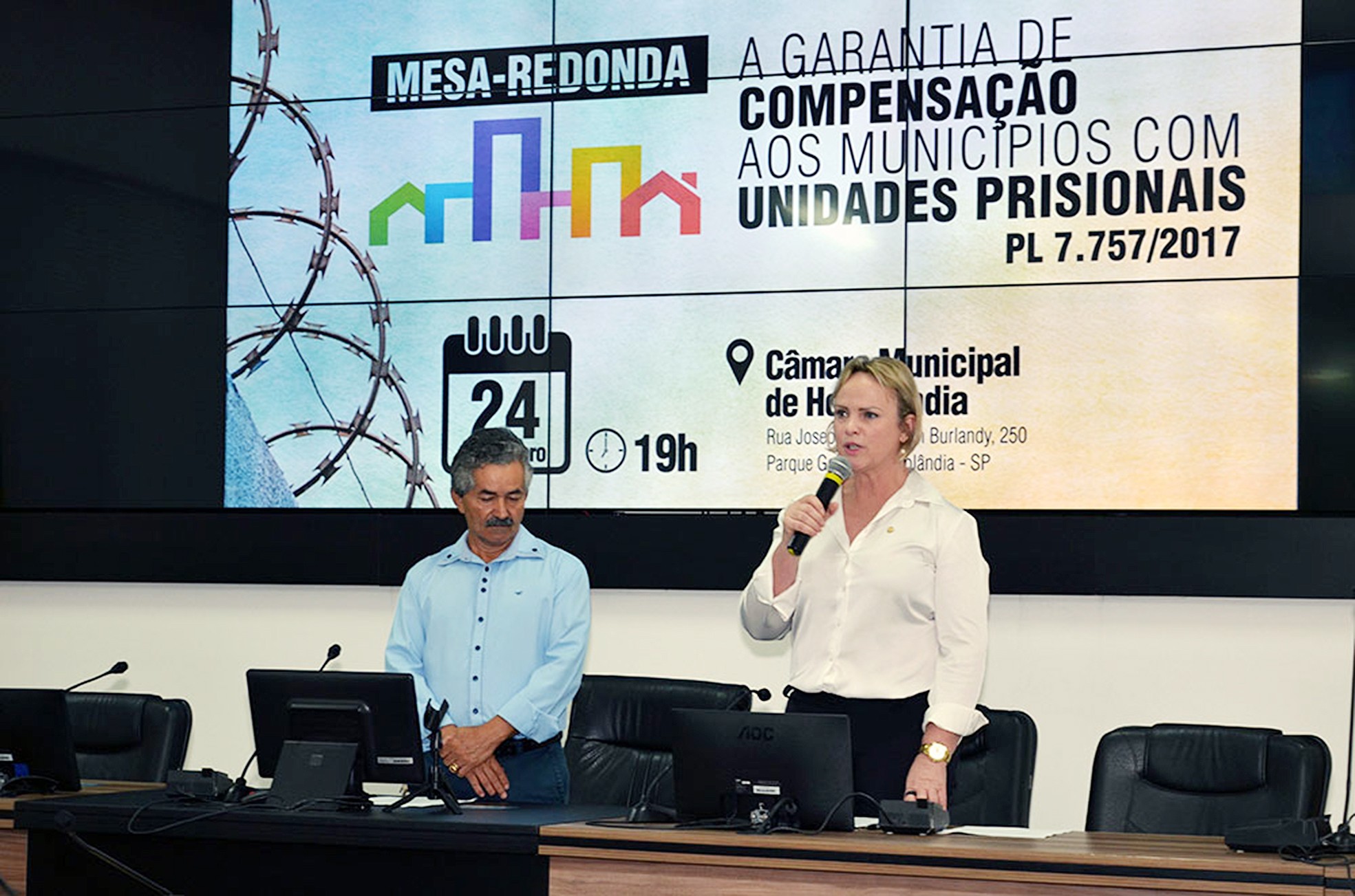 Proposta de Ana Perugini de compensação a cidades com presídios avança em Brasília
