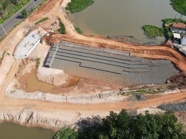 Obras das barragens das represas do Horto I e Horto II têm avanço de 54%