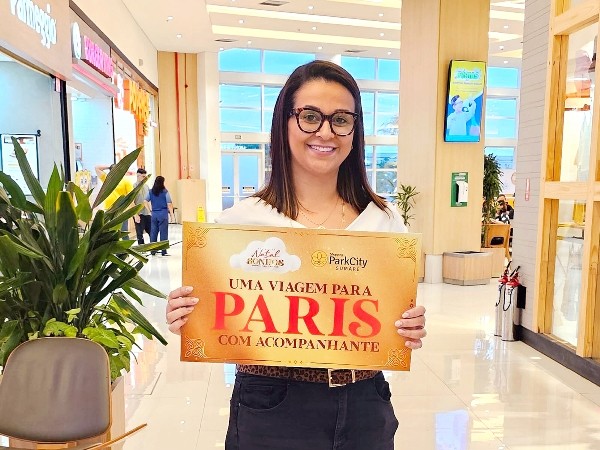 Sumareense ganha viagem para Paris em campanha do Shopping ParkCity
