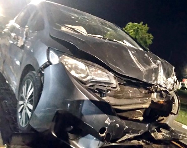 PM prende homem com carro roubado após acidente no Jardim Primavera, em Hortolândia