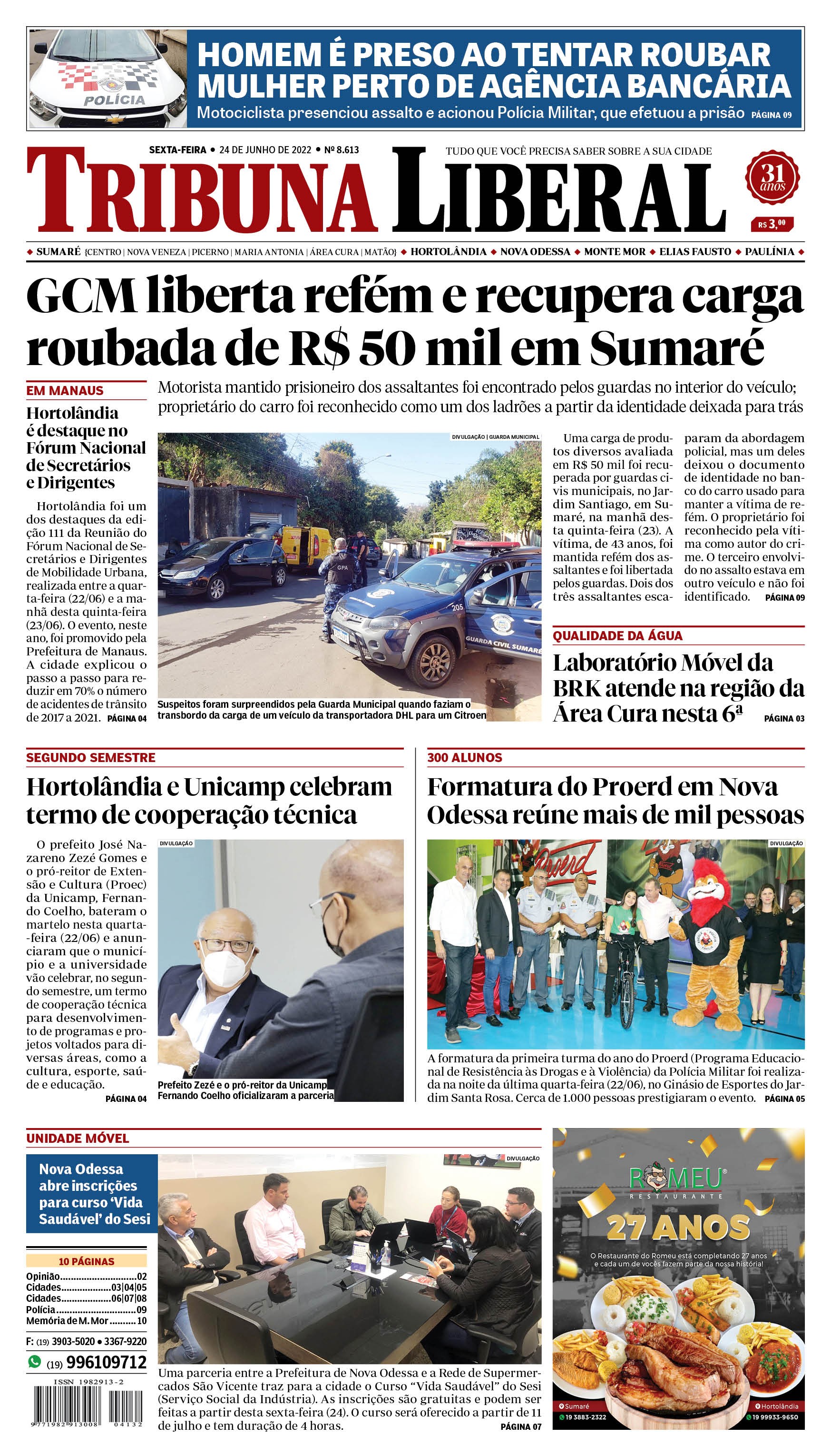 Edição de sexta-feira - 24-06-2022