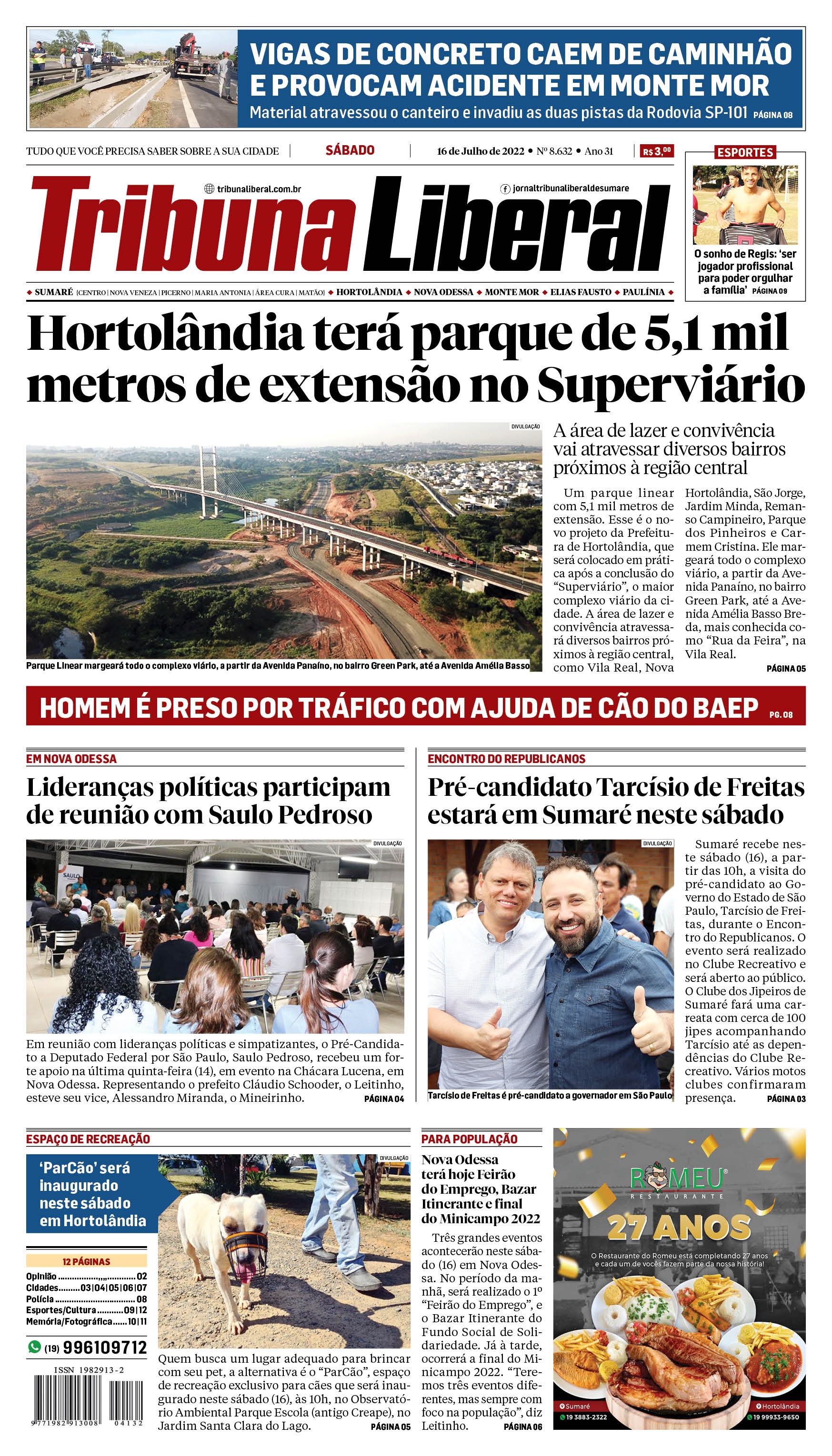 Edição de sábado - 16-07-2022