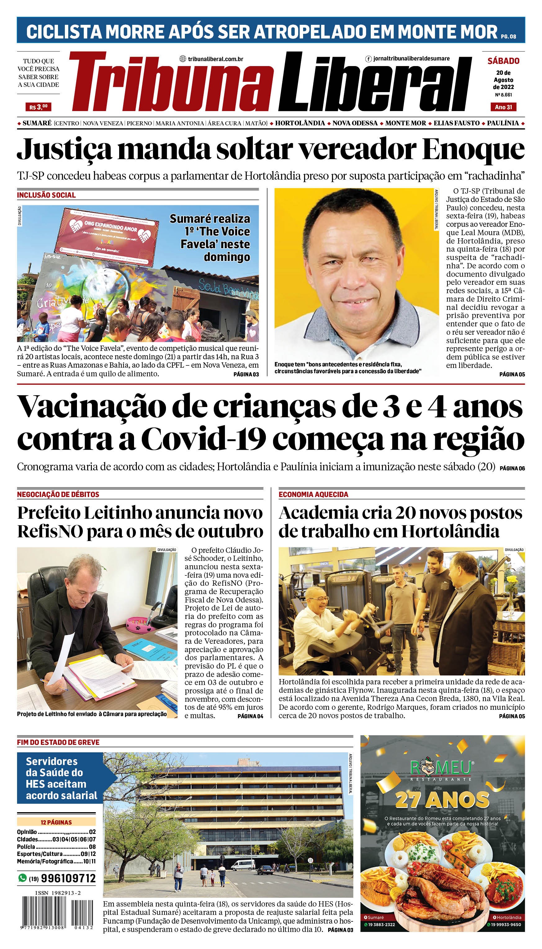 Edição de Sábado - 20-08-2022