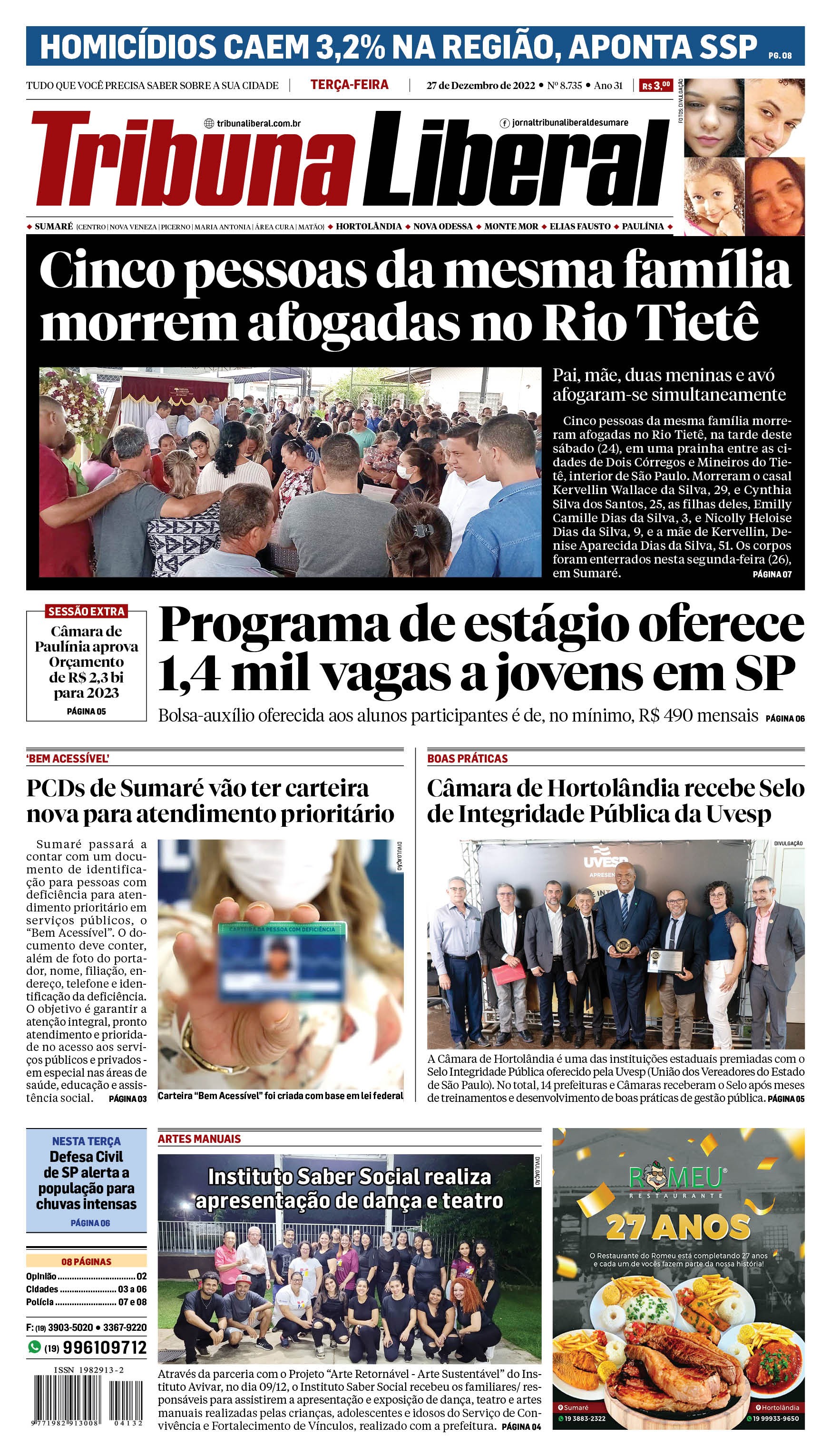 Edição de Terça-Feira - 27-12-2022