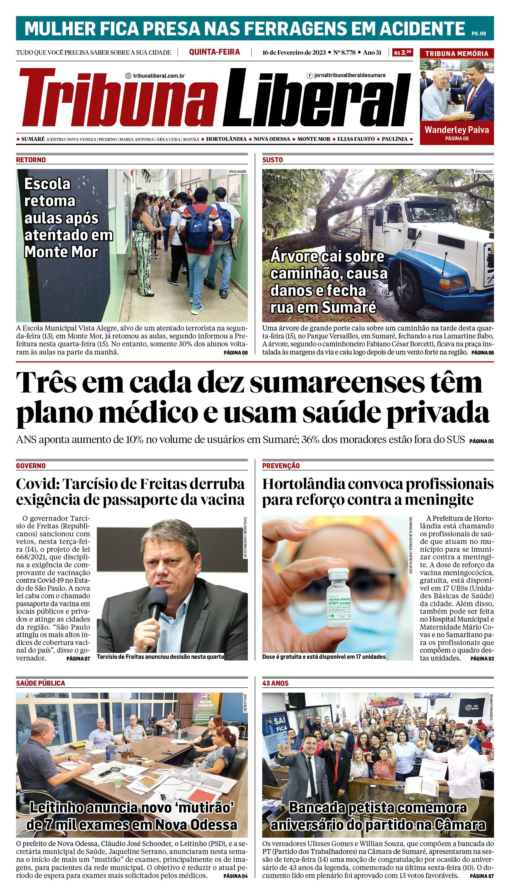 Edição de Quinta-Feira - 16-02-2023