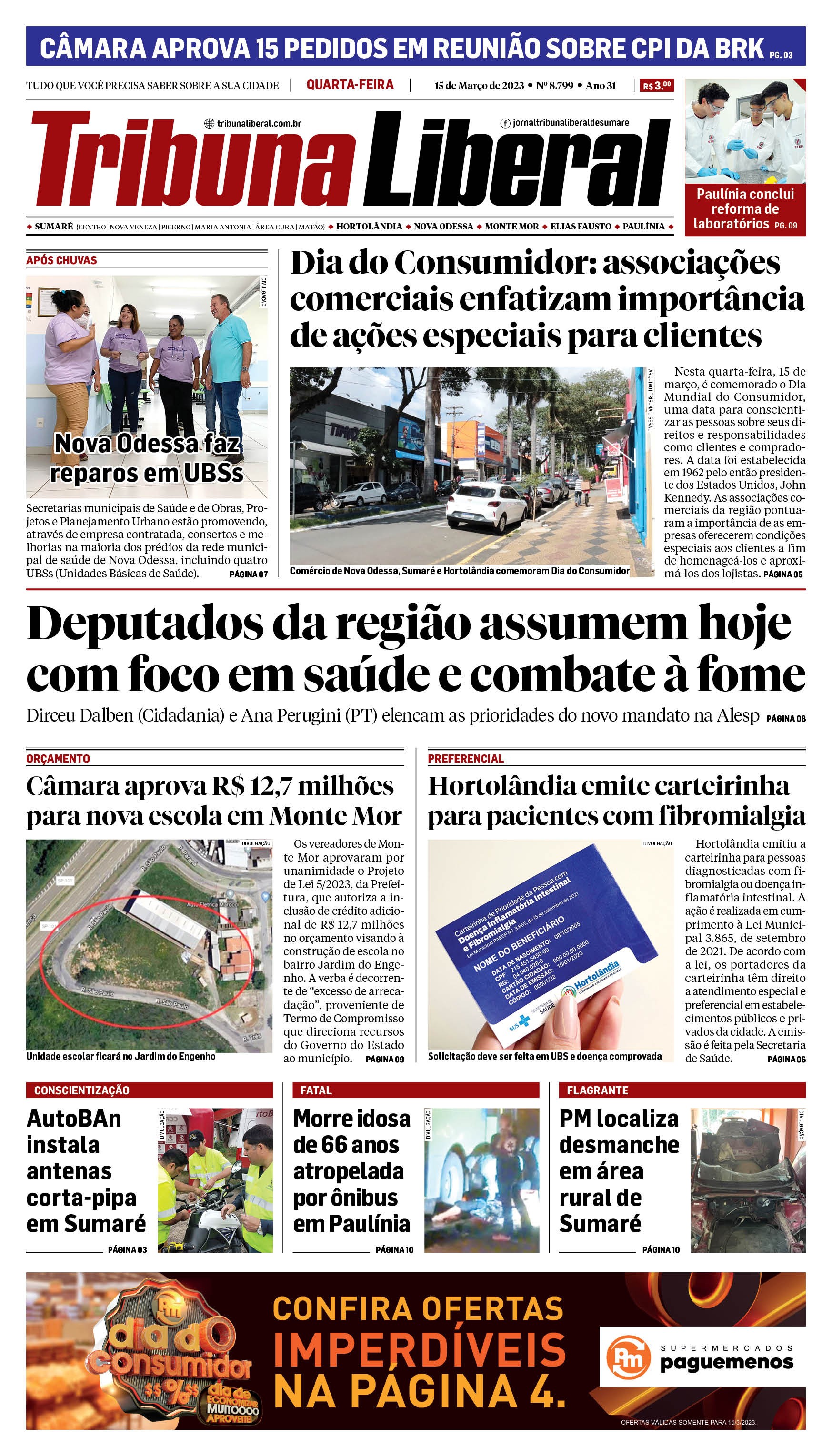 Edição de Quarta-Feira - 15-03-2023