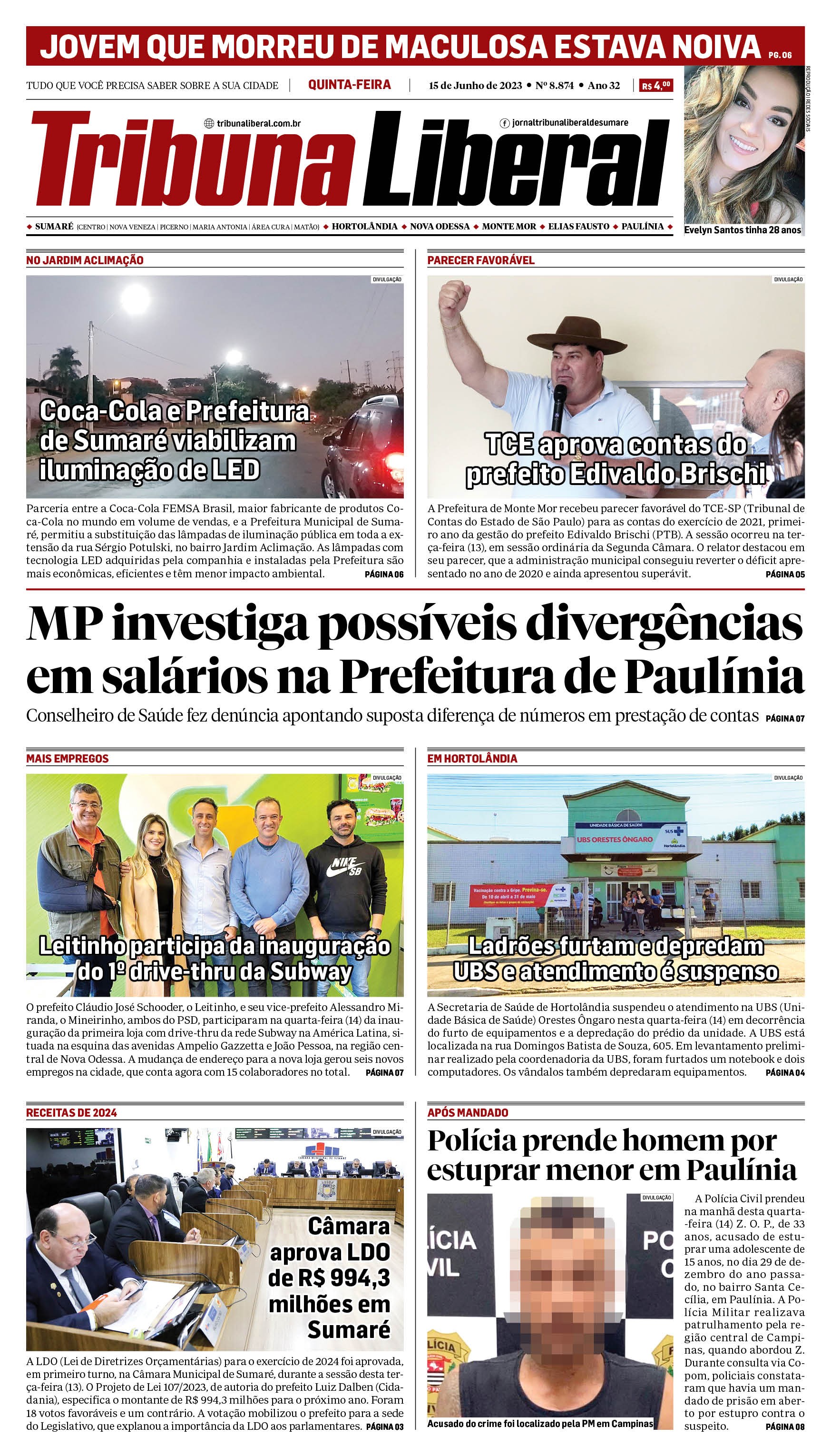 Edição de Quinta-Feira - 15-06-2023