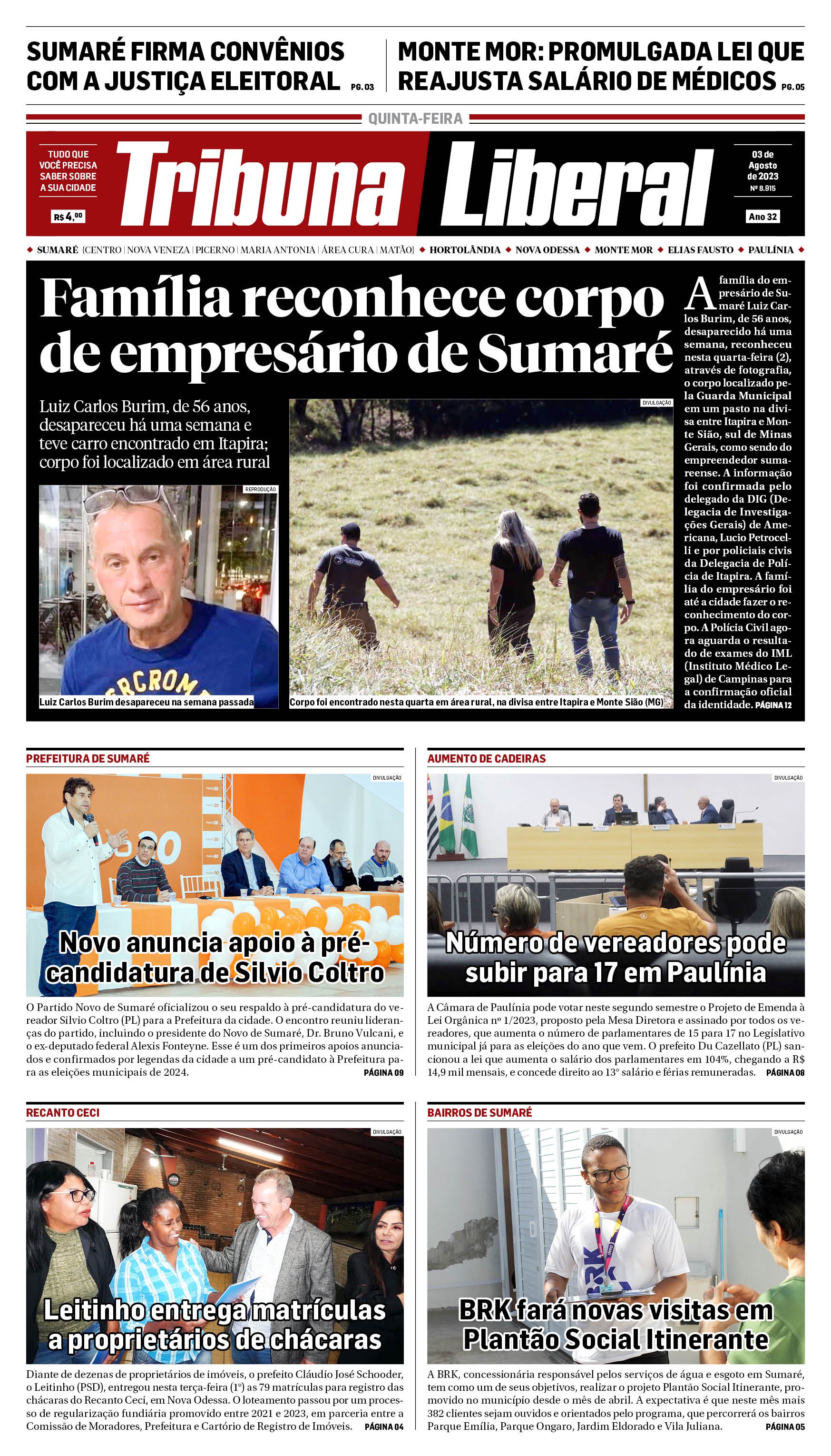 Edição de Quinta-Feira - 03-08-2023