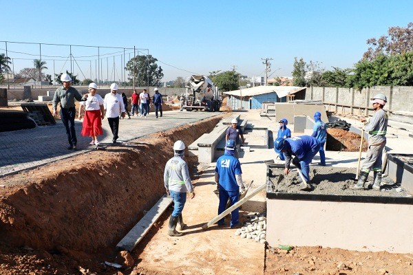 Praça da Cidadania de Hortolândia: construção caminha para reta final