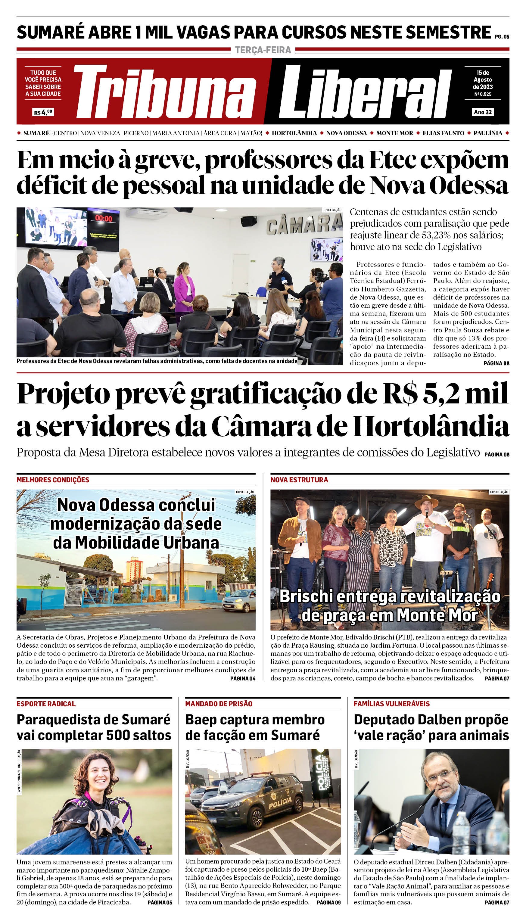 Edição de Terça-Feira -15-08-2023