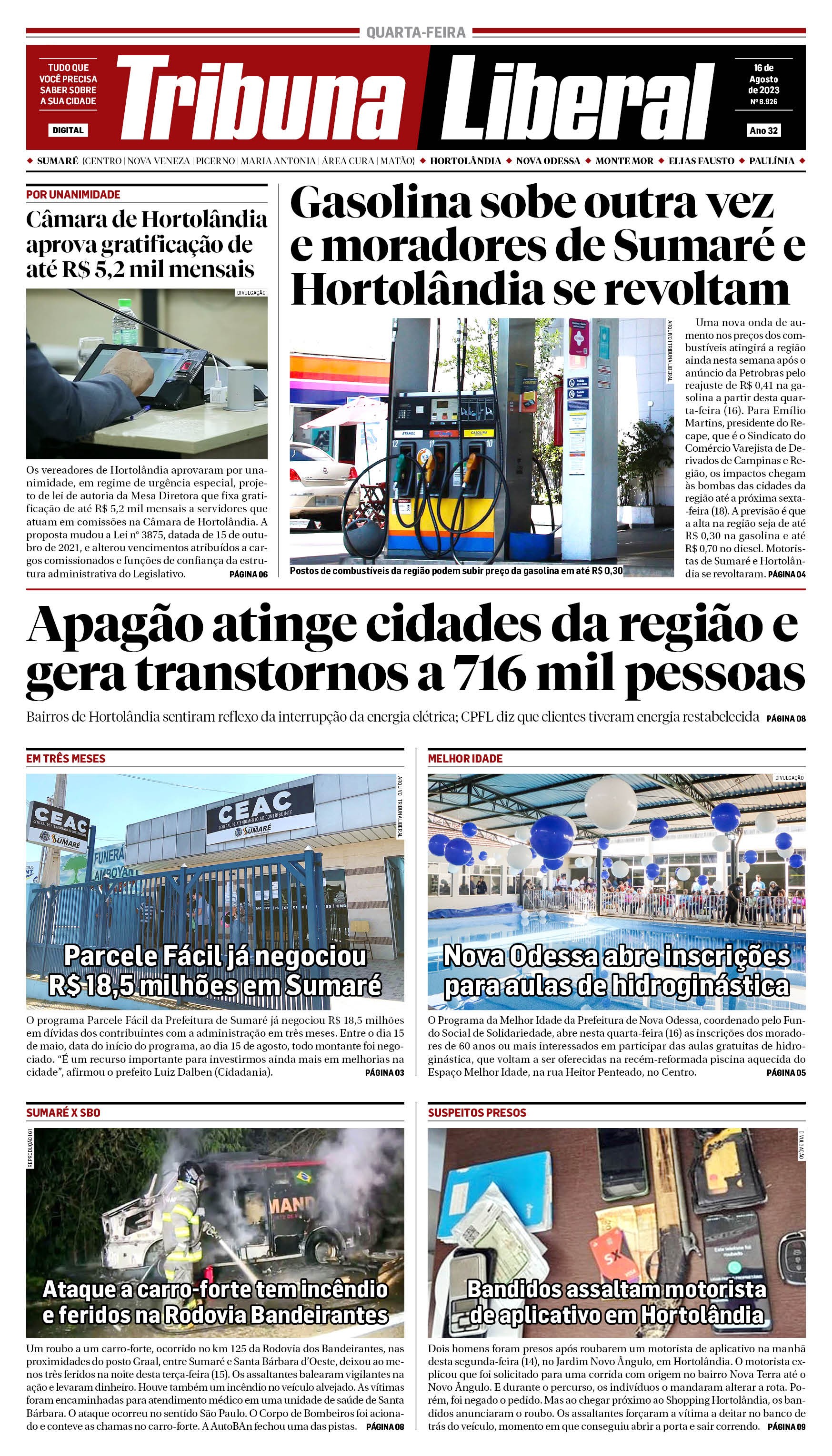 Edição de Quarta-Feira - 16-08-2023