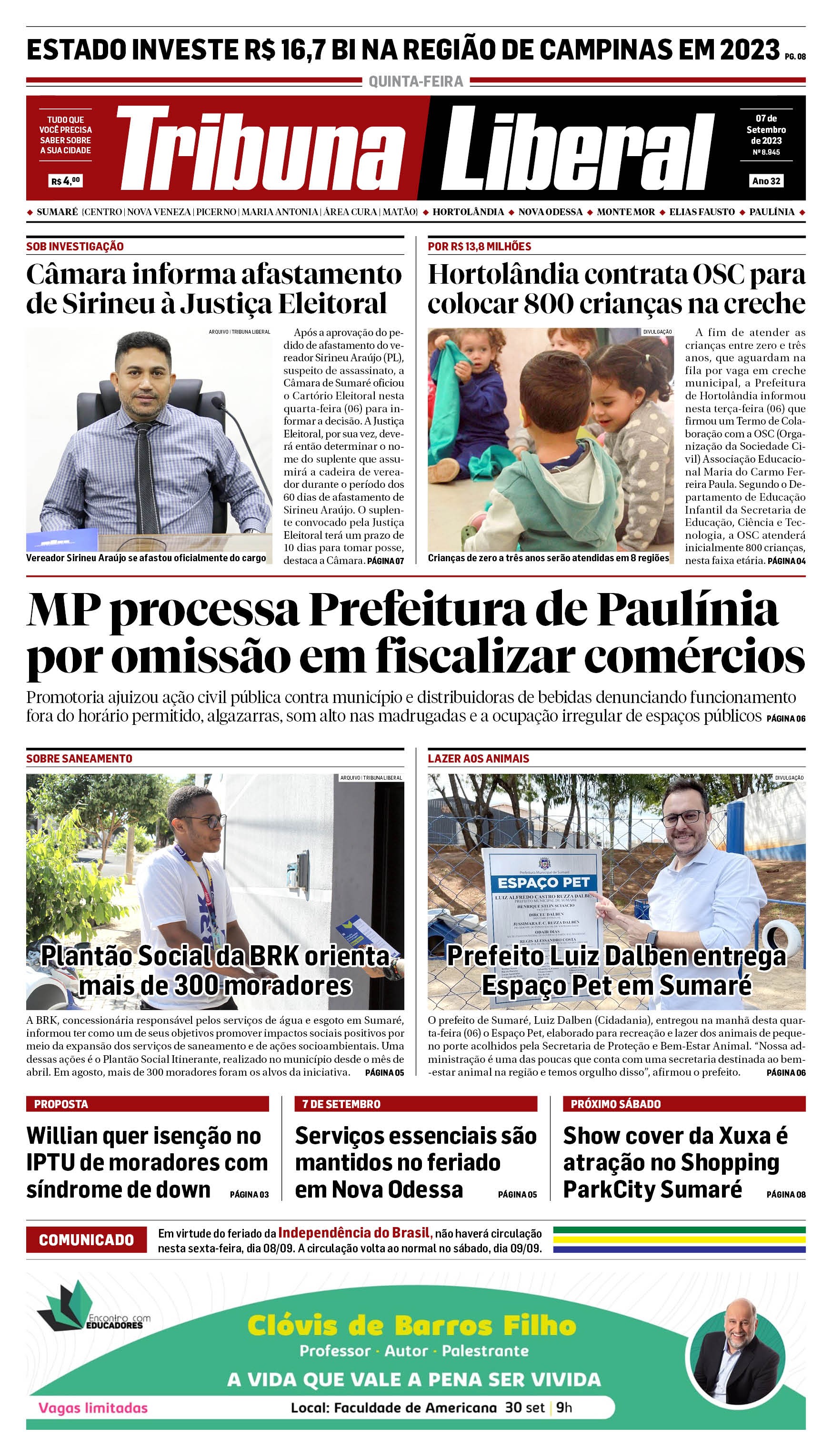 Edição de Quinta-Feira - 07-09-2023