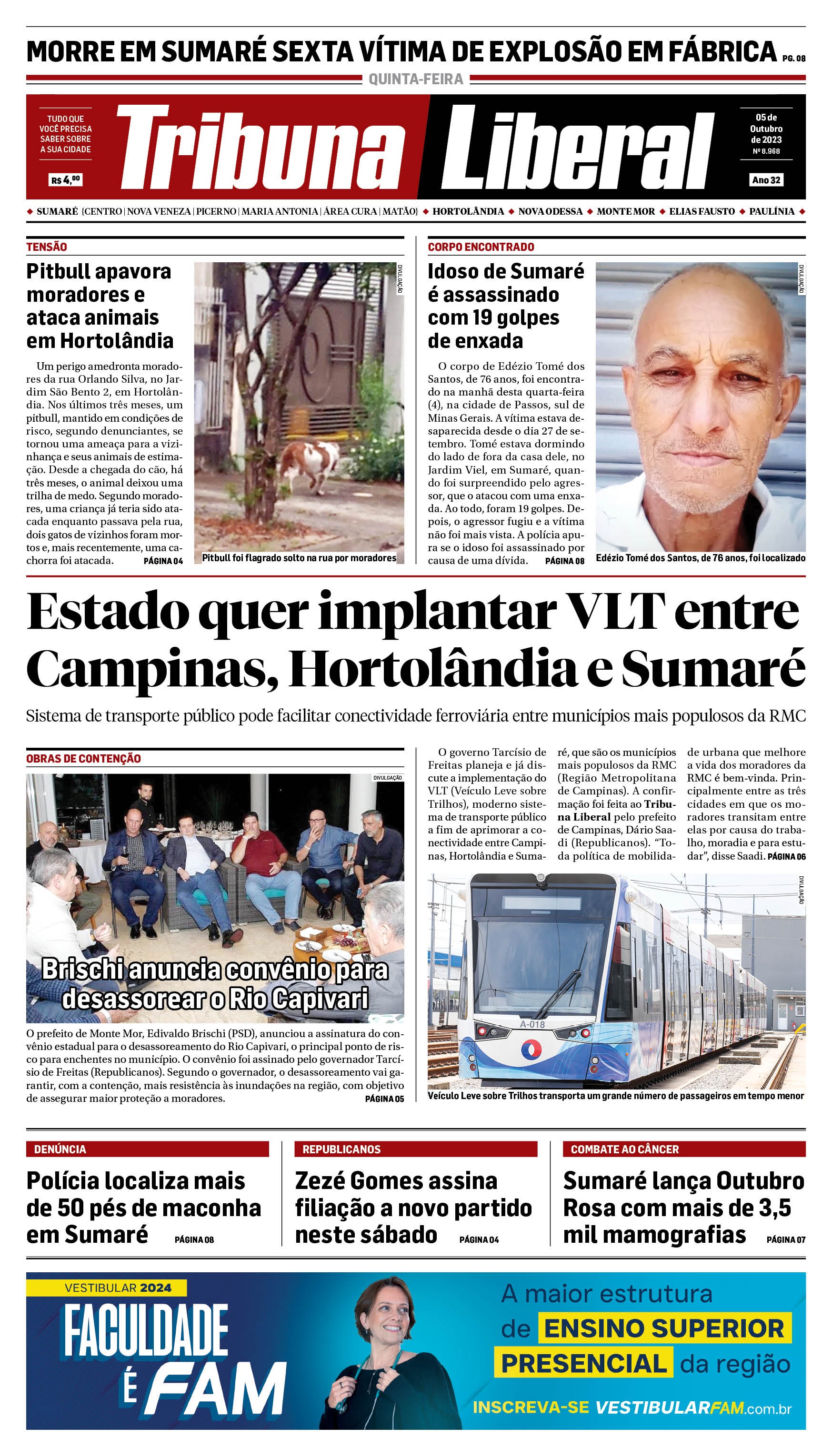 Edição de Quinta-Feira - 05-10-2023