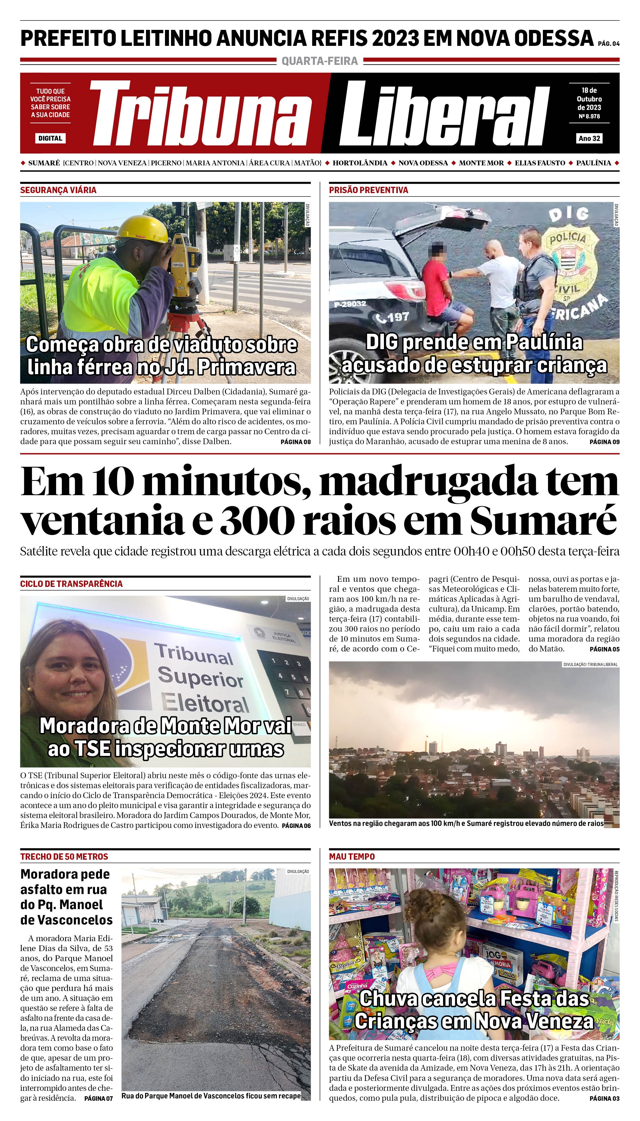 Edição de Quarta-Feira - 18-10-2023
