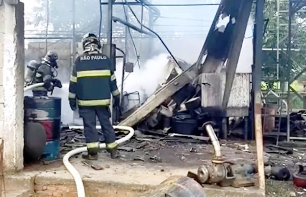 Trabalhador fica ferido após explosão em Monte Mor