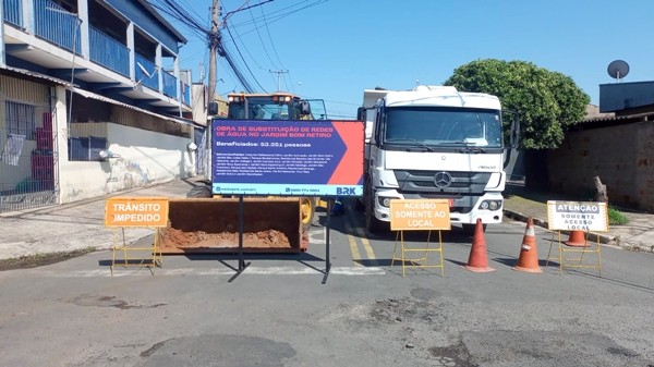 Troca de redes de água no Jardim Bom Retiro tem avanço de 56%, em Sumaré