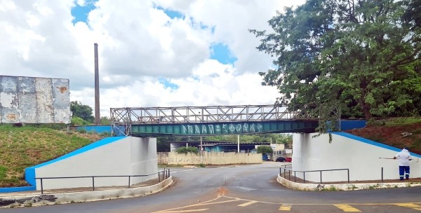 Nova Odessa conclui revitalização do pontilhão da linha férrea no São Jorge