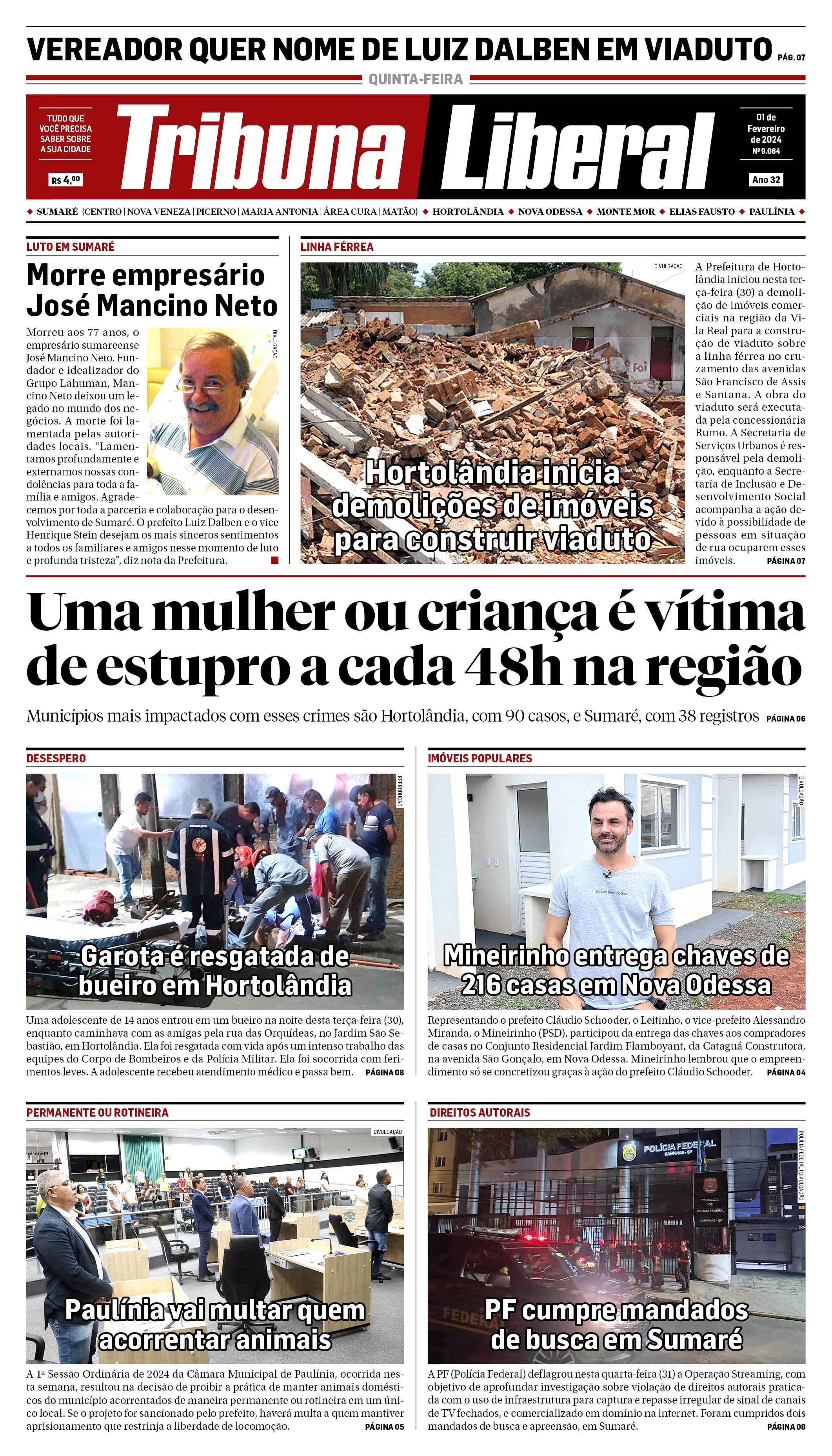 Edição de Quinta-Feira - 01-02-2024