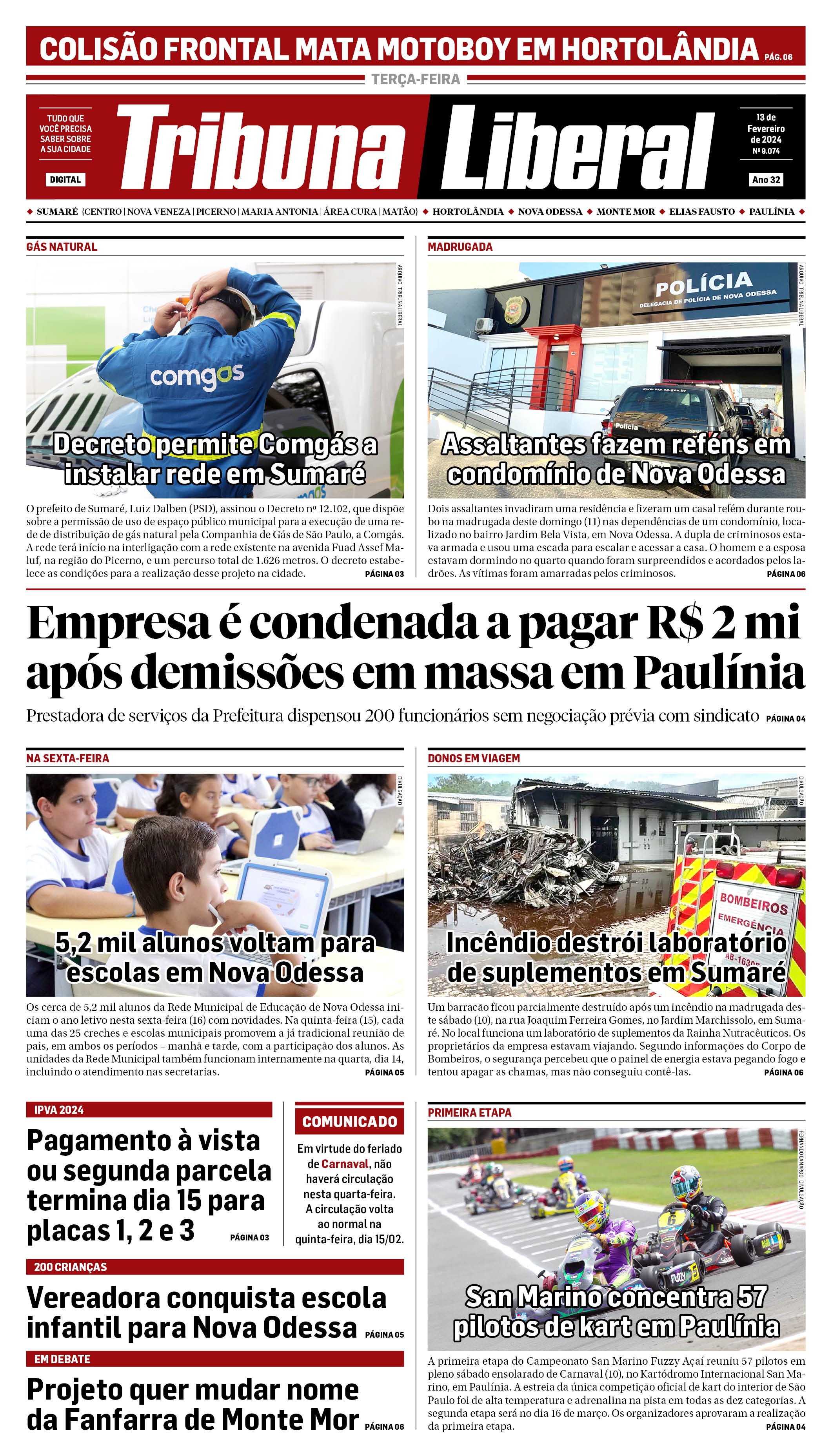 Edição de Terça-Feira - 13-02-2024