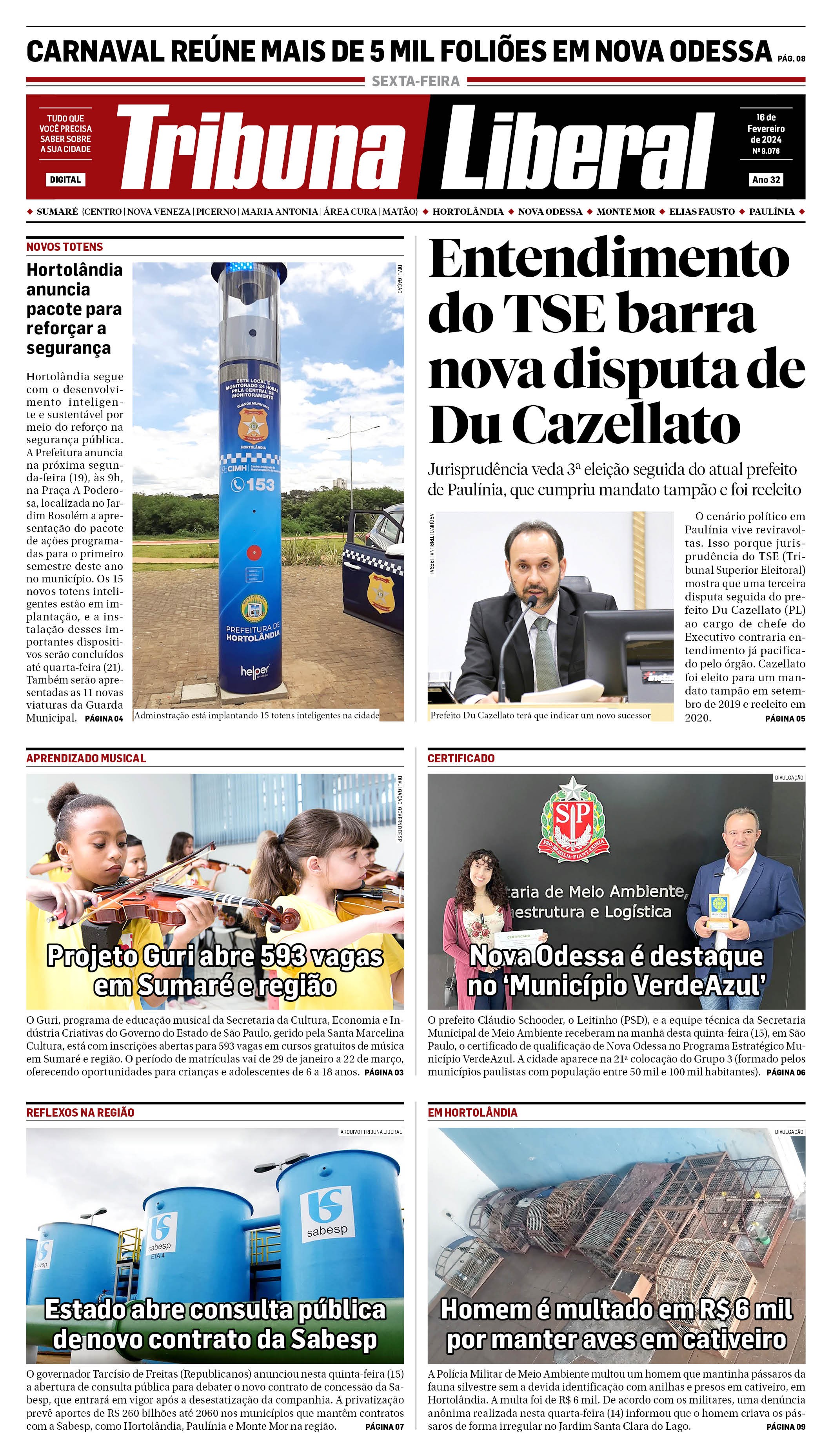 Edição de Sexta-Feira - 16-02-2024
