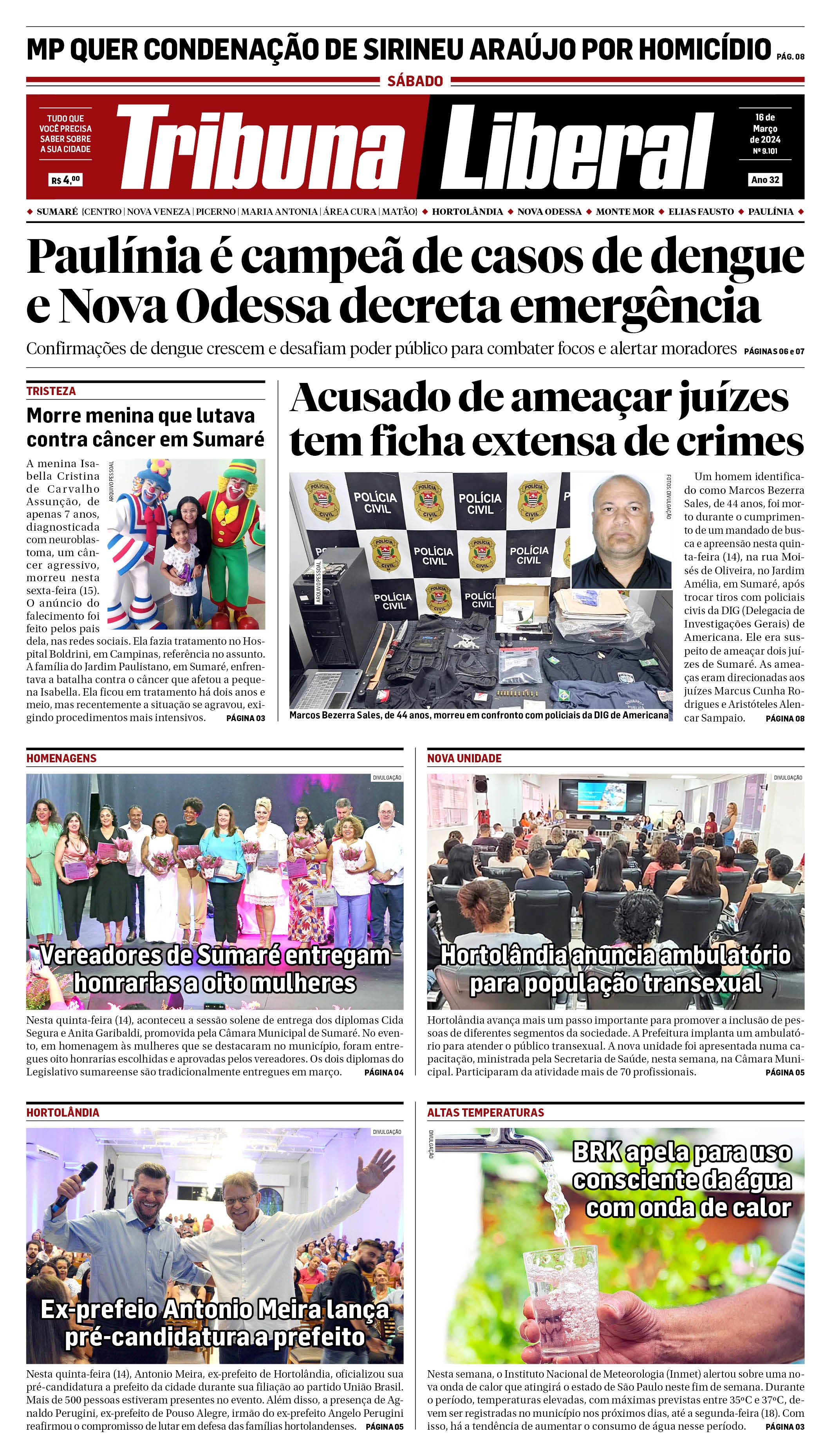 Edição de Sábado - 16-03-2024