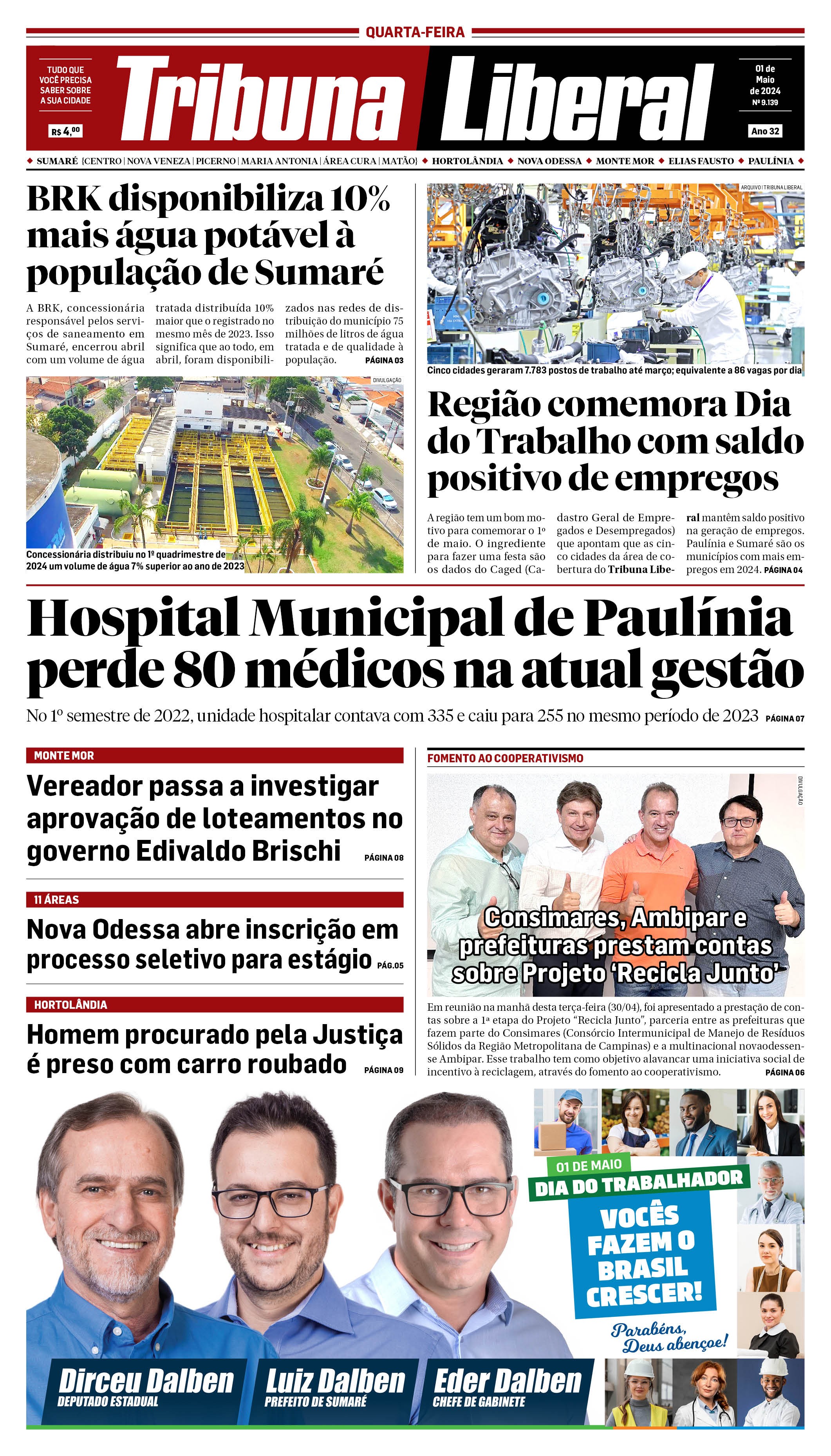 Edição de Quarta-Feia - 01-05-2024