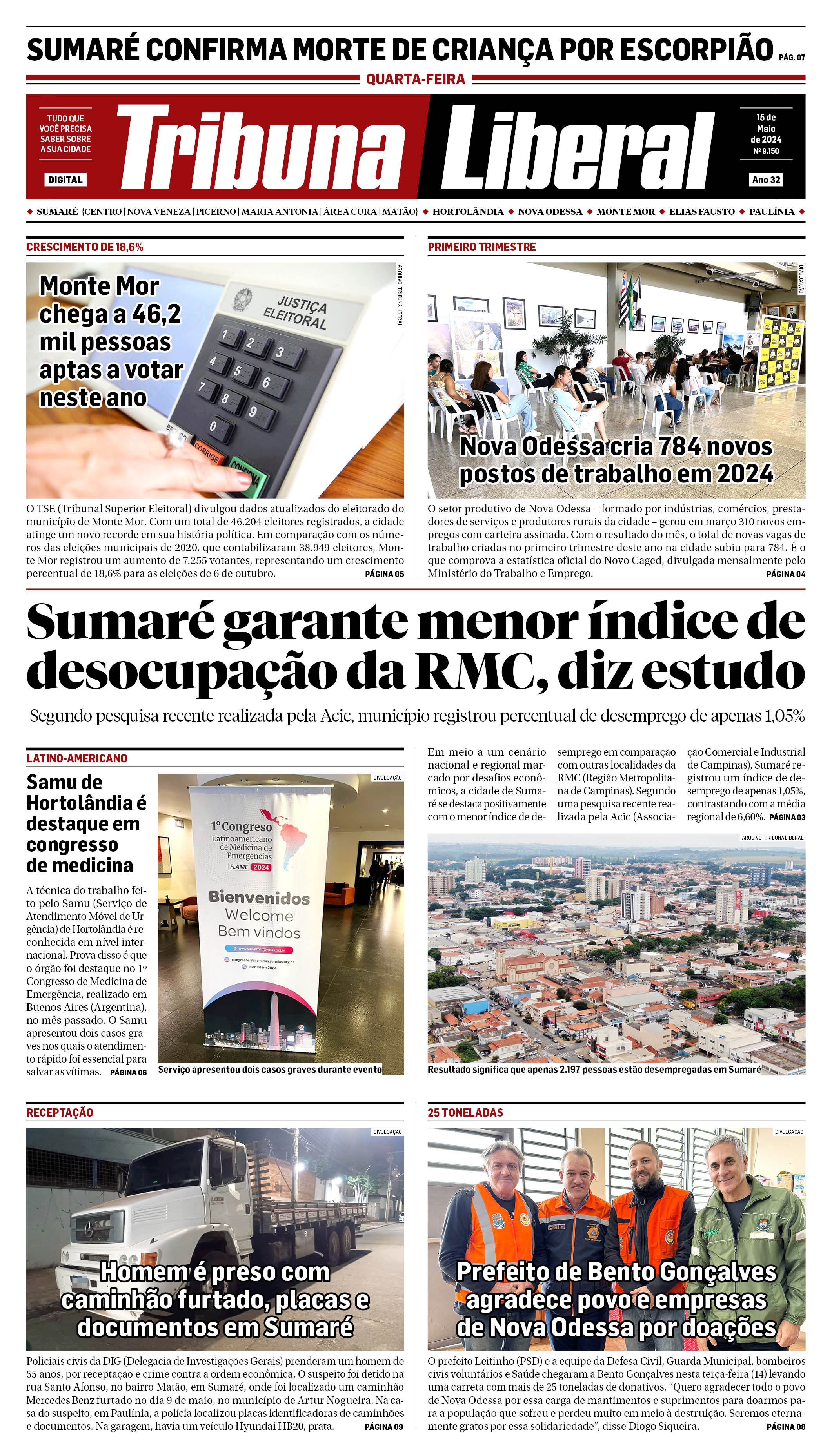 Edição de Quarta-Feira - 15-05-2024