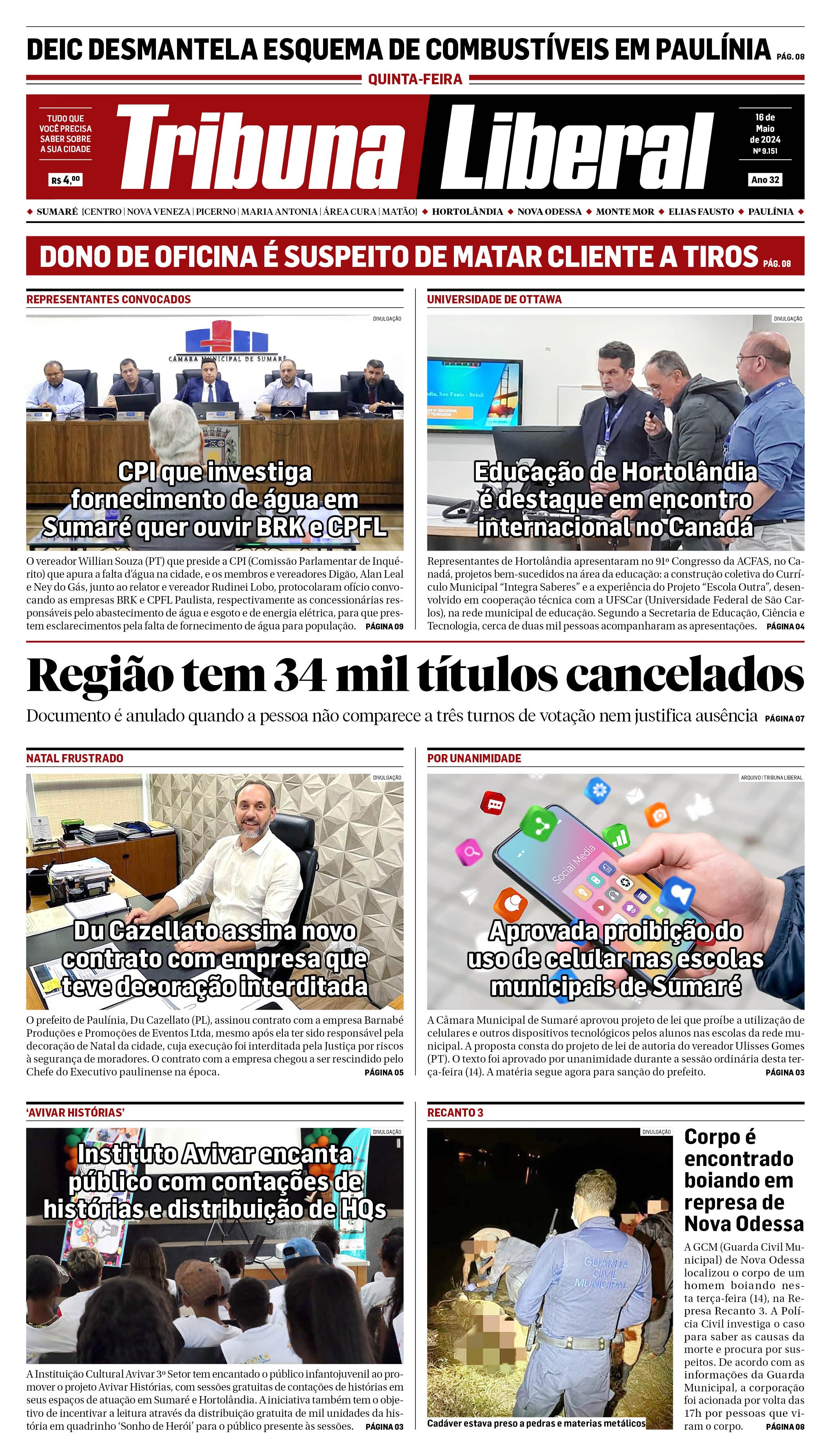 Edição de Quinta-Feira - 16-05-2024