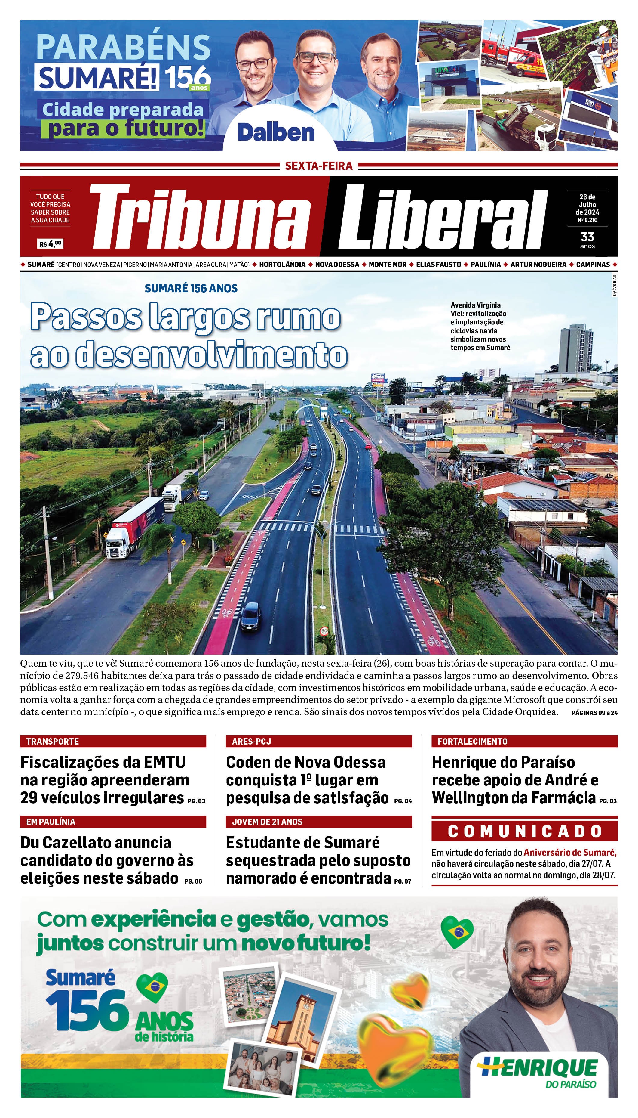 Edição de Sexta-Feira - 26-07-2024