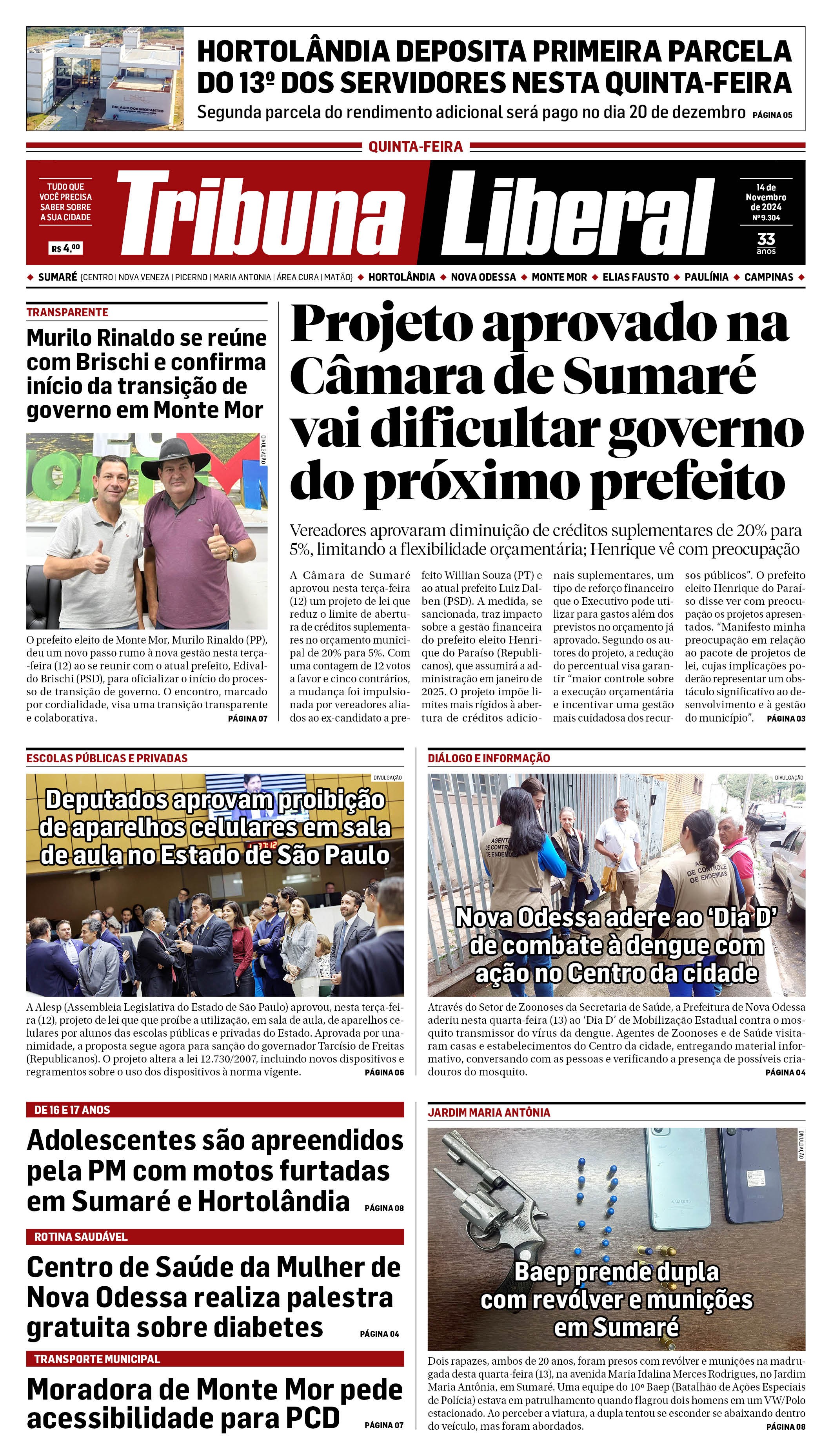 Edição de Quinta-Feira - 14-11-2024