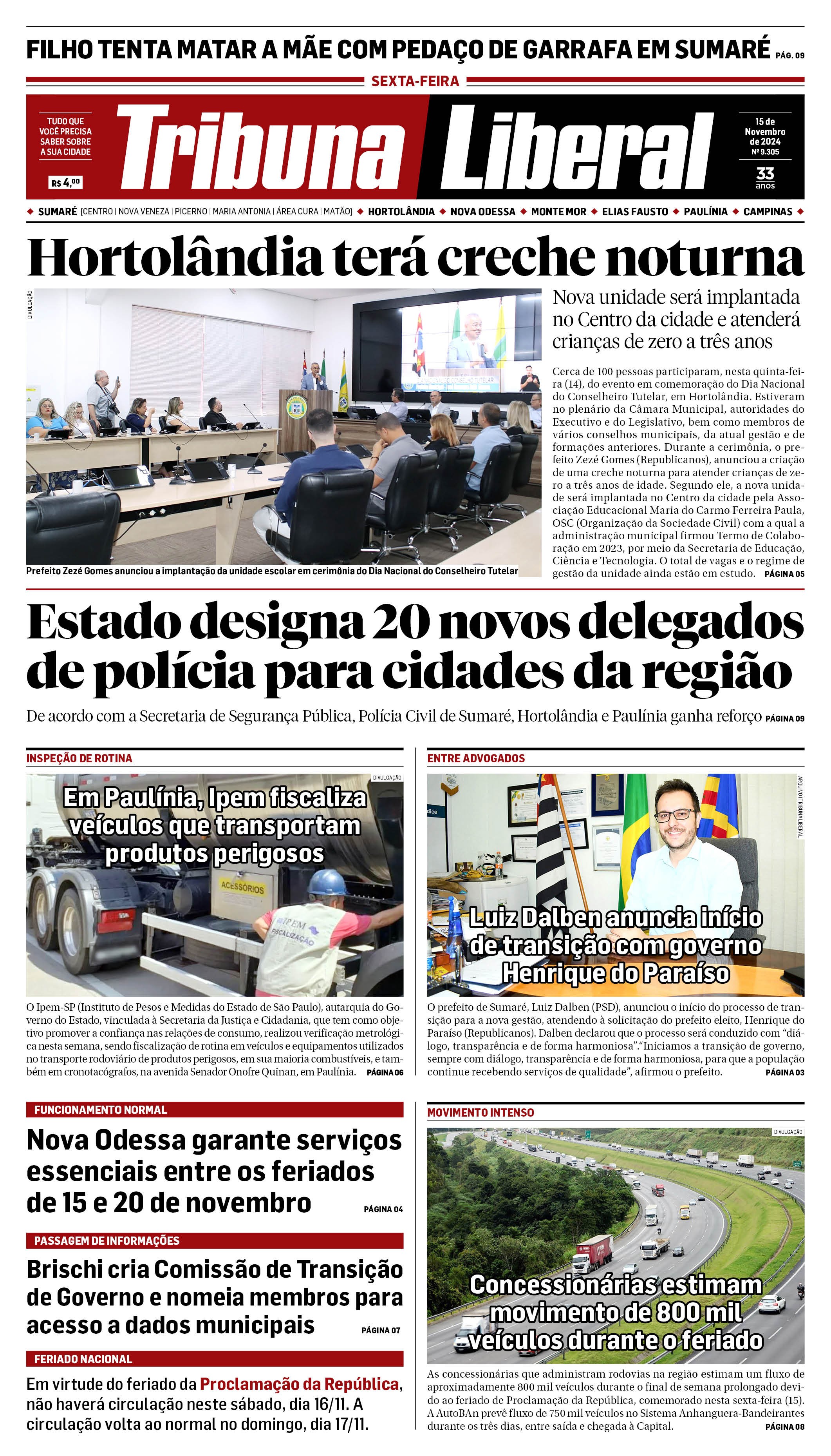 Edição de Sexta-Feira - 15-11-2024