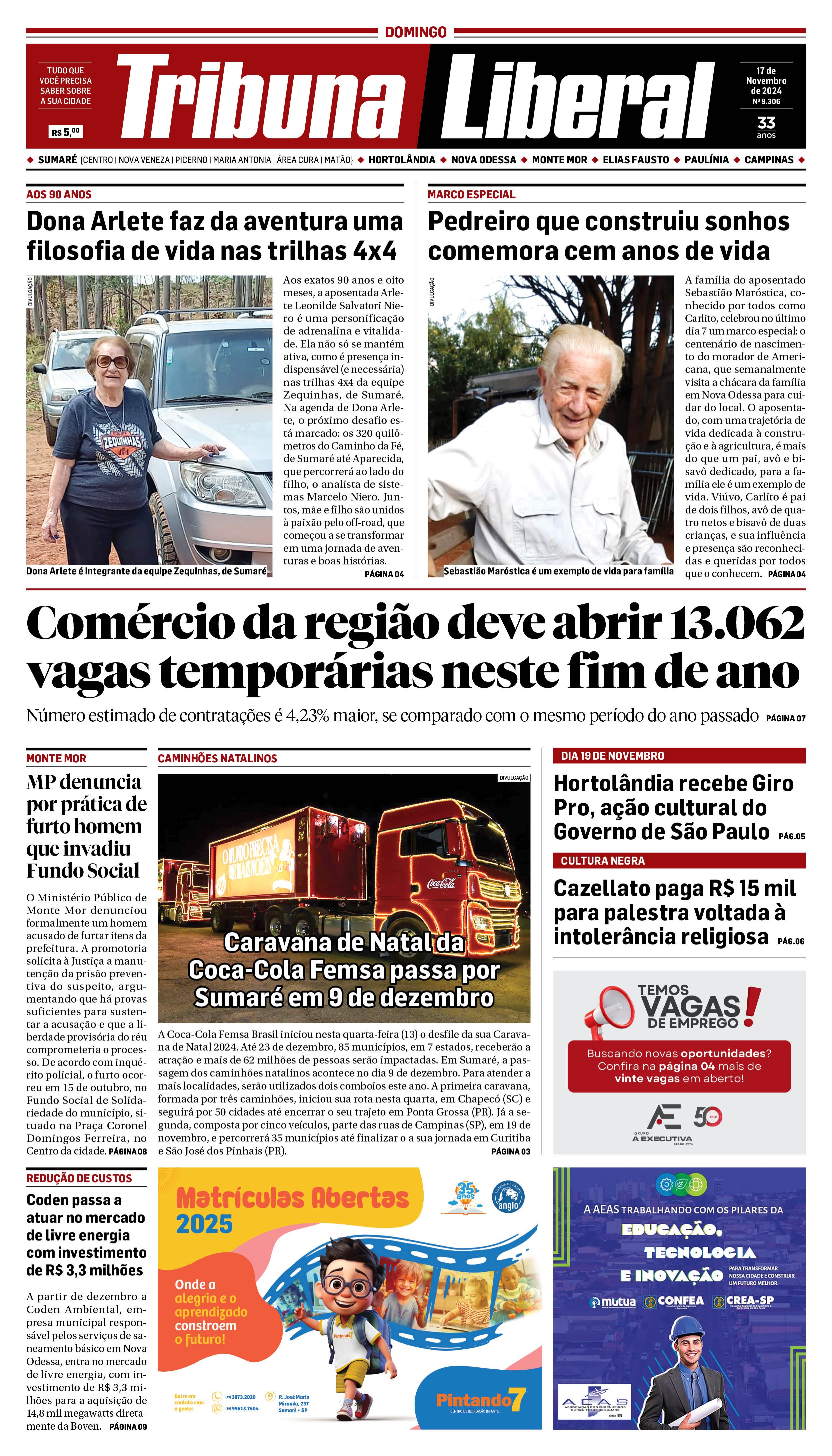 Edição de Domingo - 17-11-2024