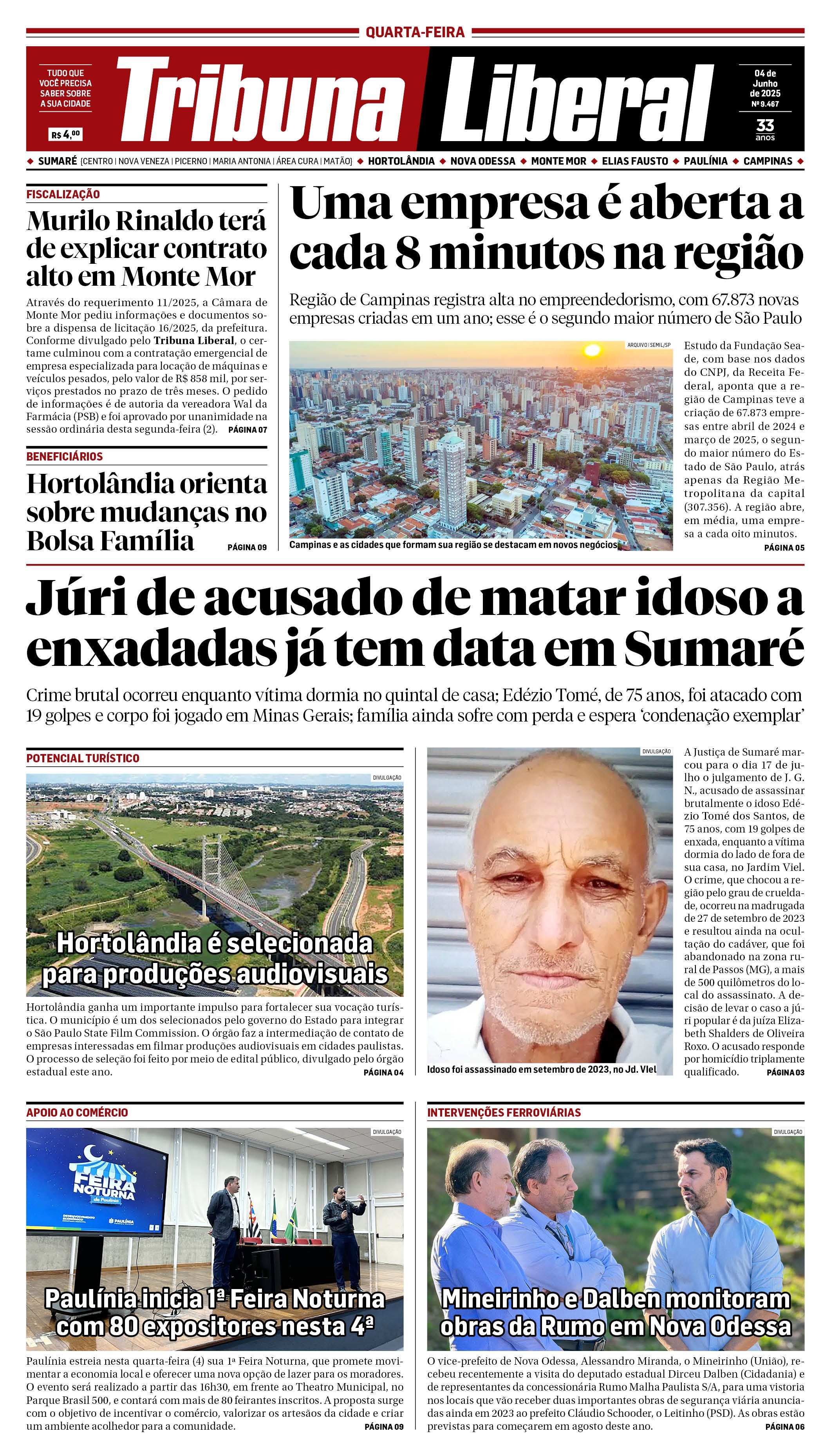 Edição de Quarta-Feira - 04-06-2025