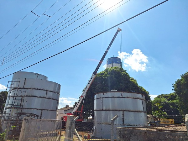 Obras da BRK no Centro de Reservação do João Paulo já alcançam 98% de execução