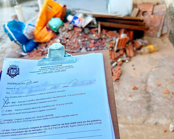 Sumaré Limpa registra mais de 960 notificações por descarte irregular