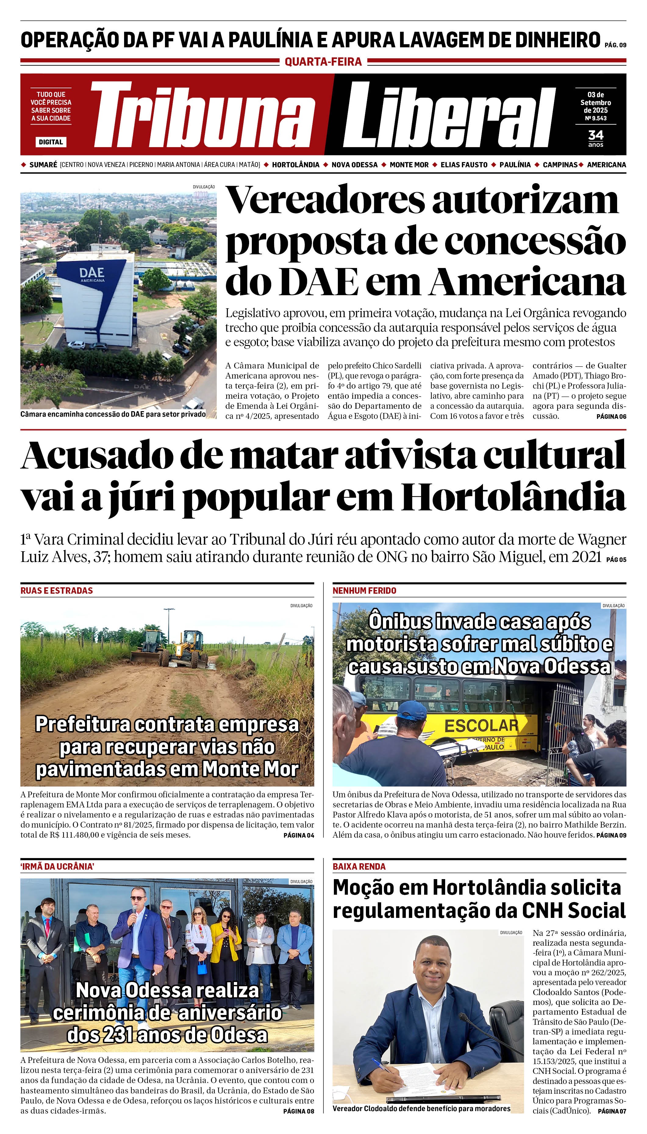 Edição de Quarta-Feira - 03-09-2025