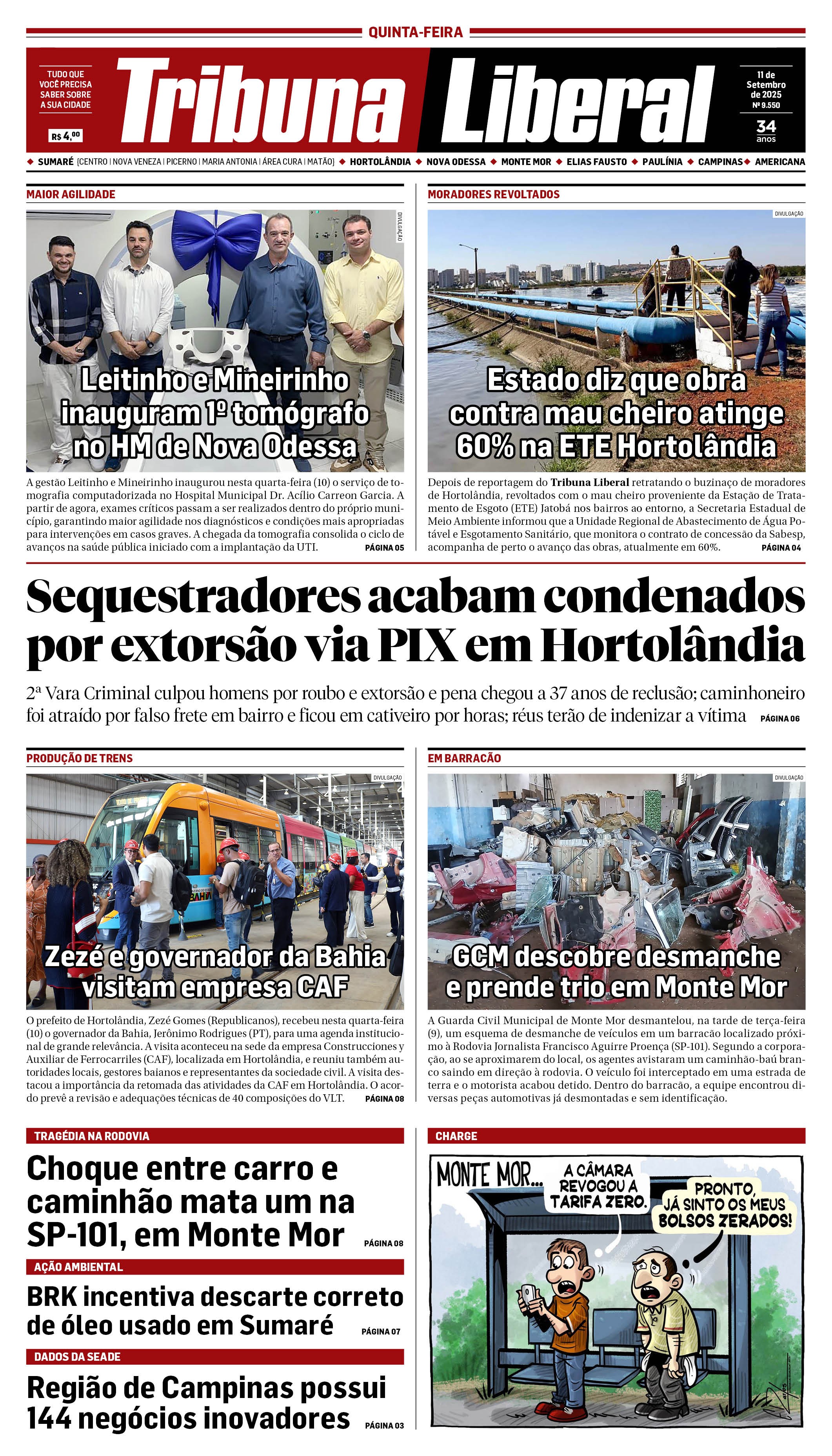 Edição de Quinta-Feira - 11-09-2025