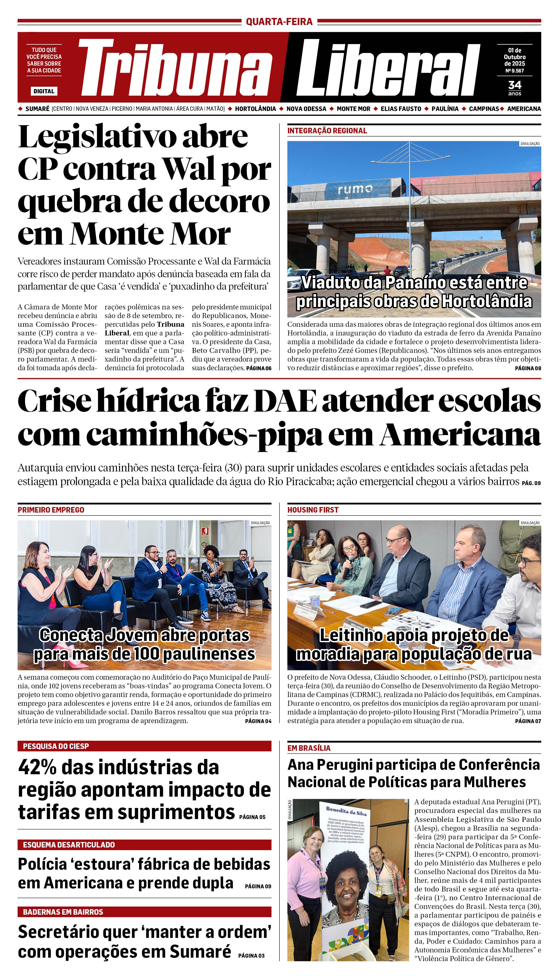 Edição de Quarta-Feira - 01-10-2025