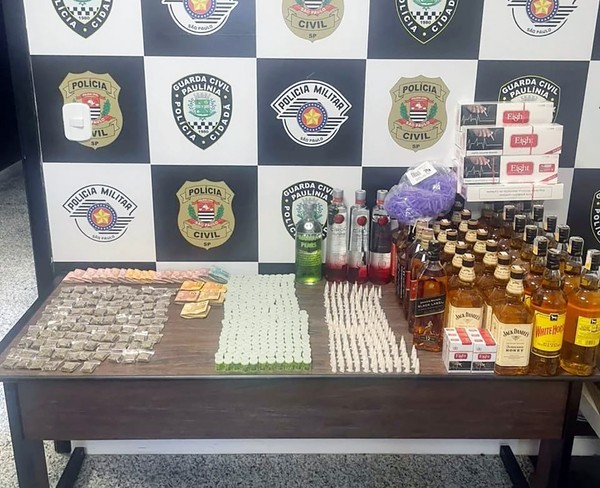 Drogas e bebidas são apreendidas após ação com drone em Paulínia