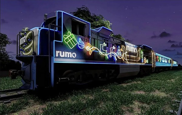Trem Iluminado de Natal da Rumo chega a Americana