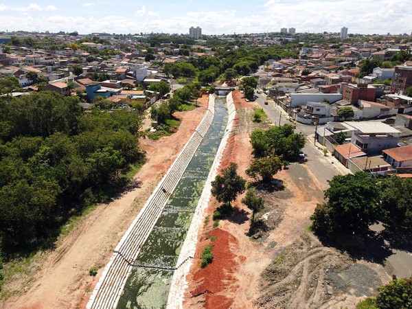 Canalização de trecho do Ribeirão Jacuba entra na fase final em Hortolândia