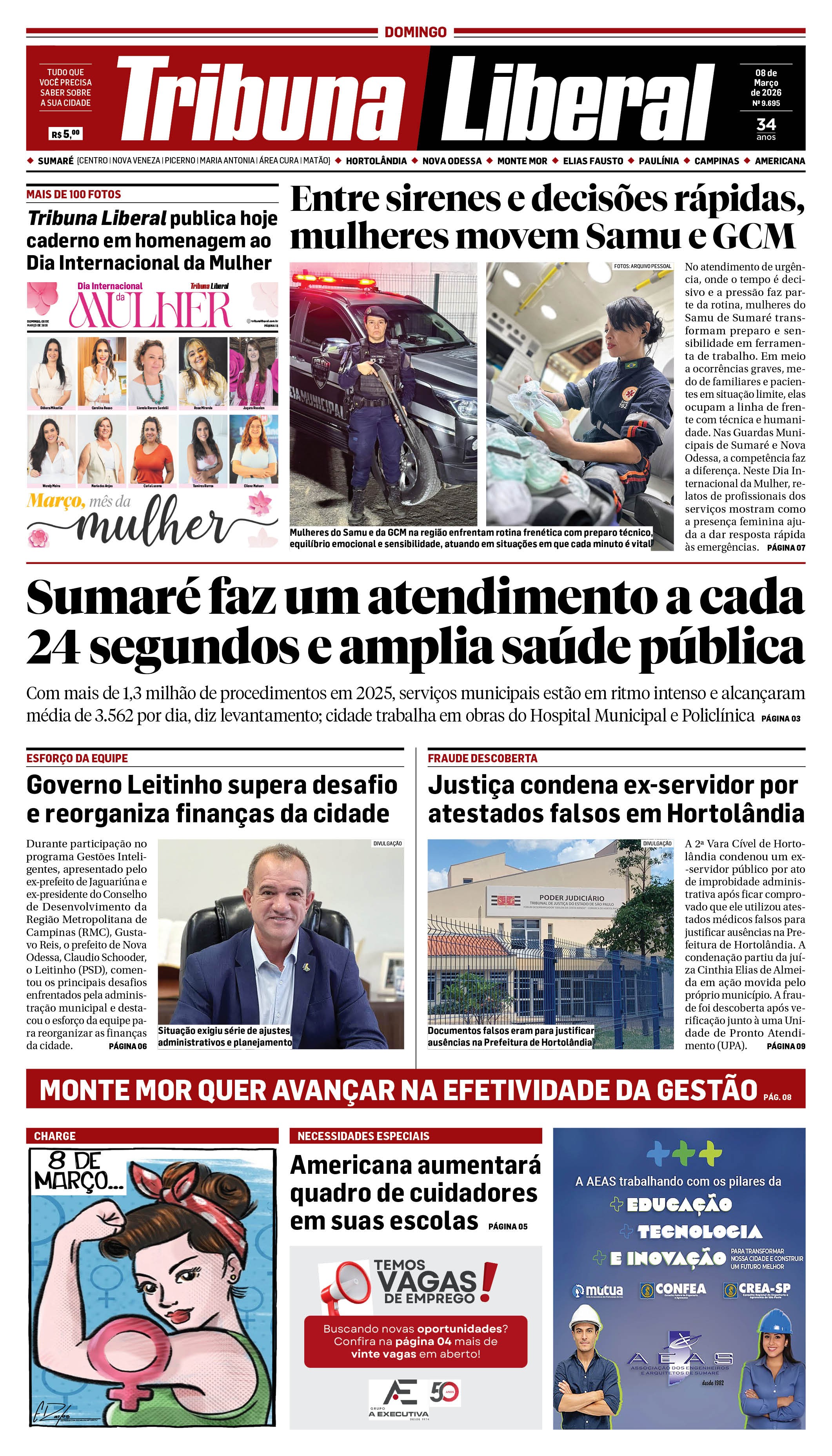 Edição de Domingo - 08-03-2026