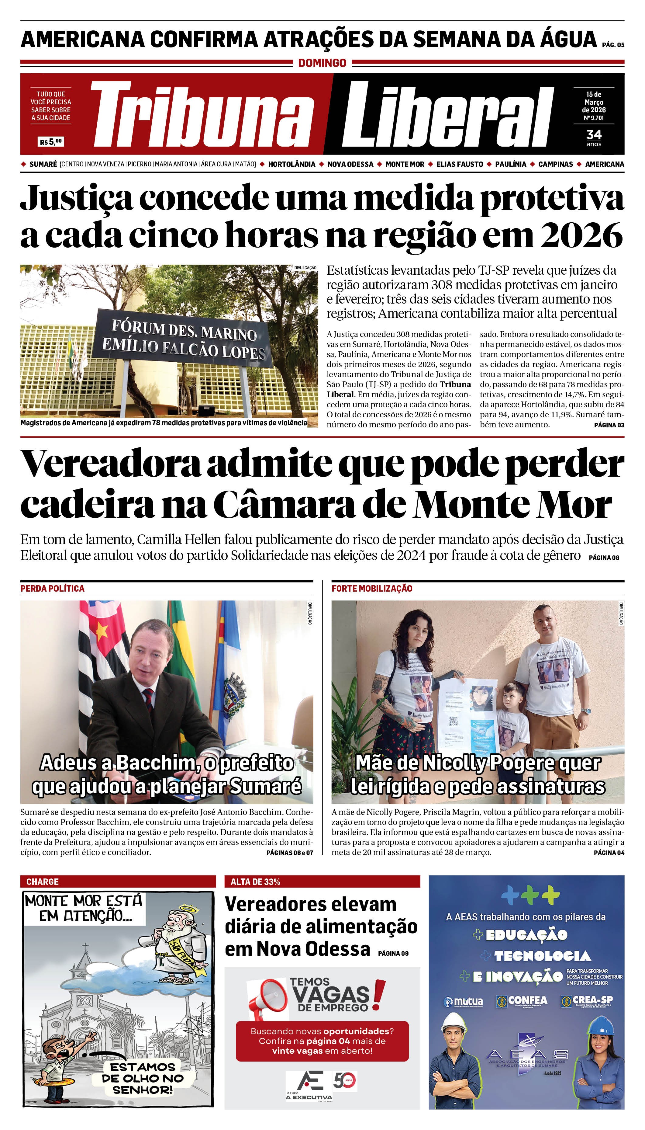 Edição de Domingo - 15-03-2026