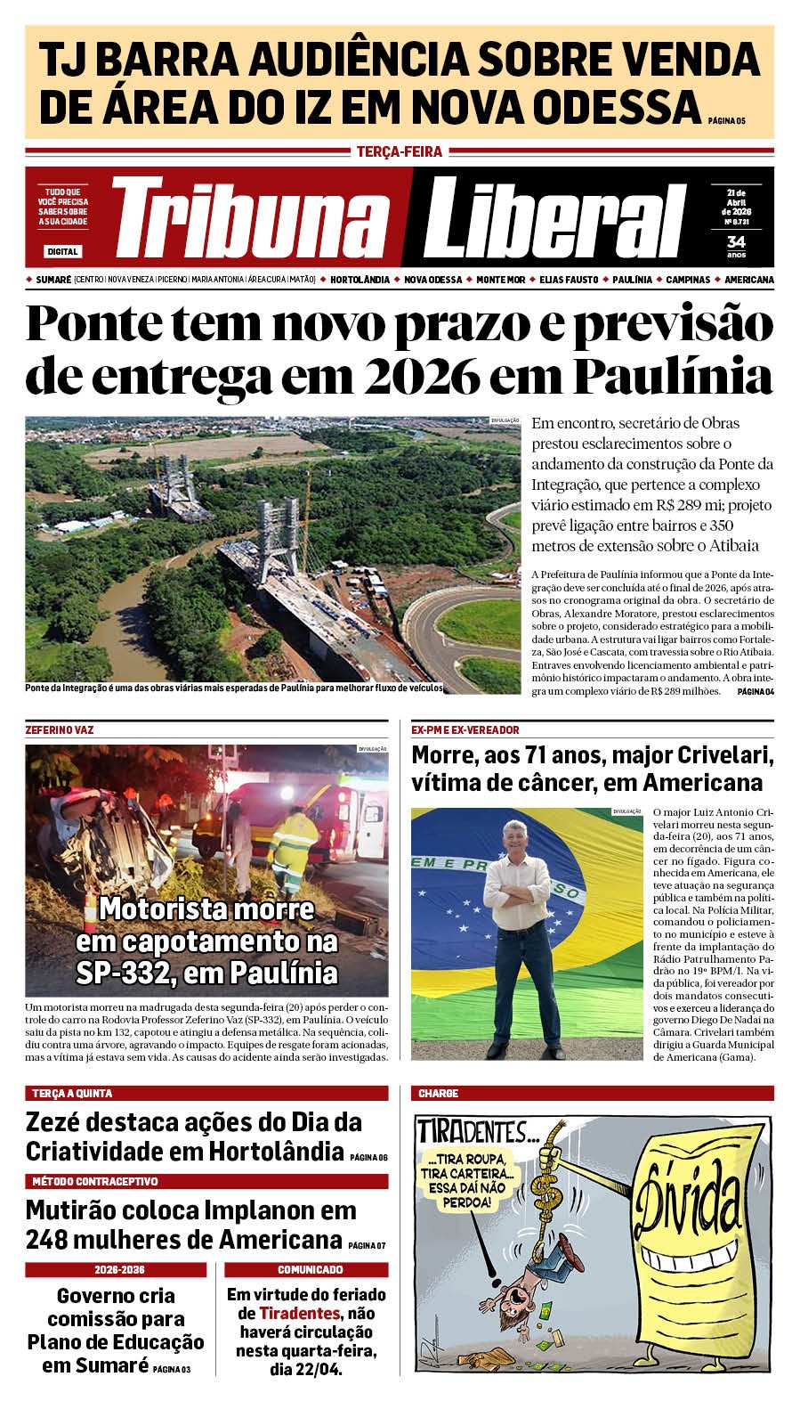 Edição de Terça-Feira - 21-04-2026