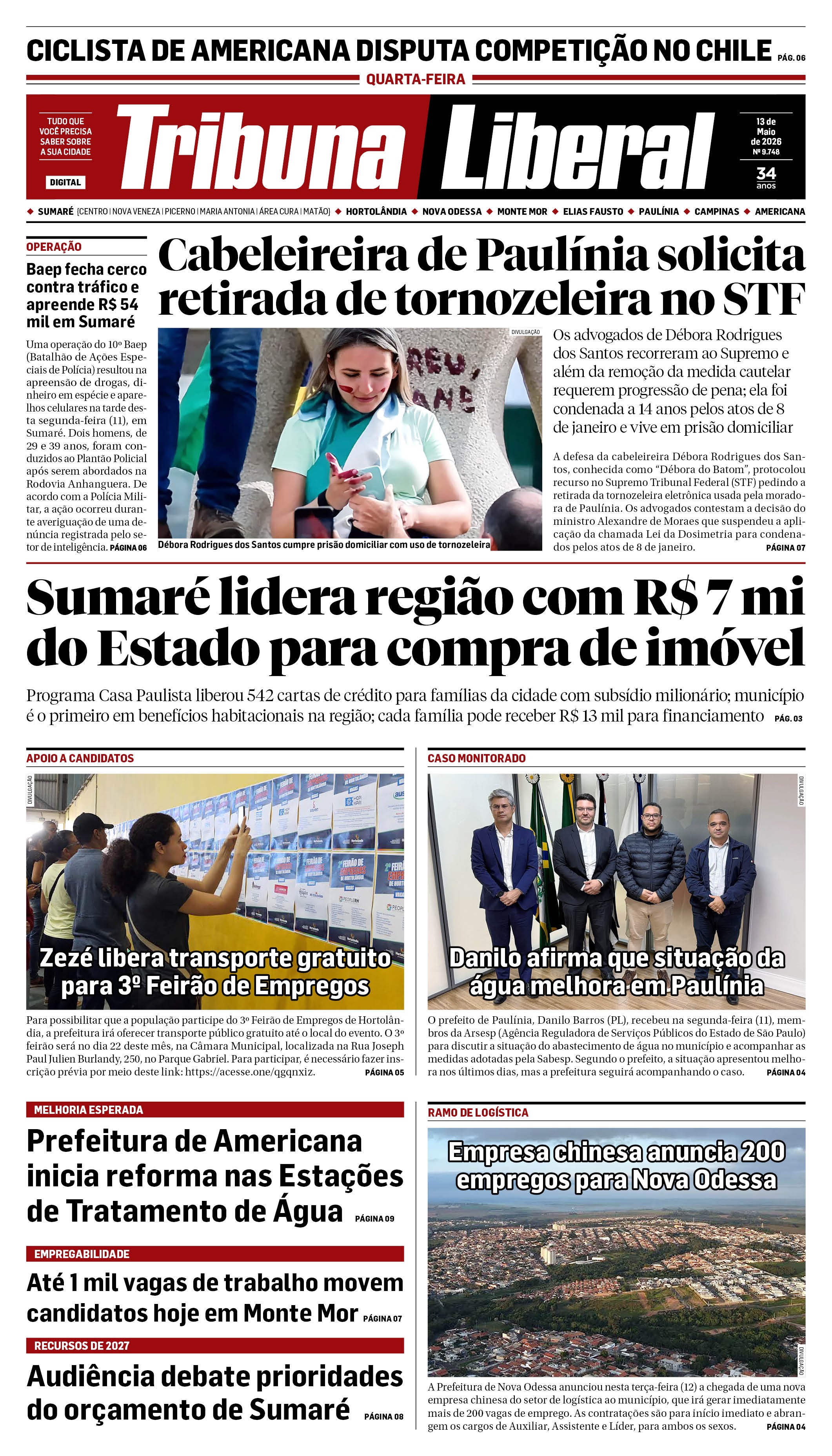 Edição de Quarta-Feira - 13-05-2026