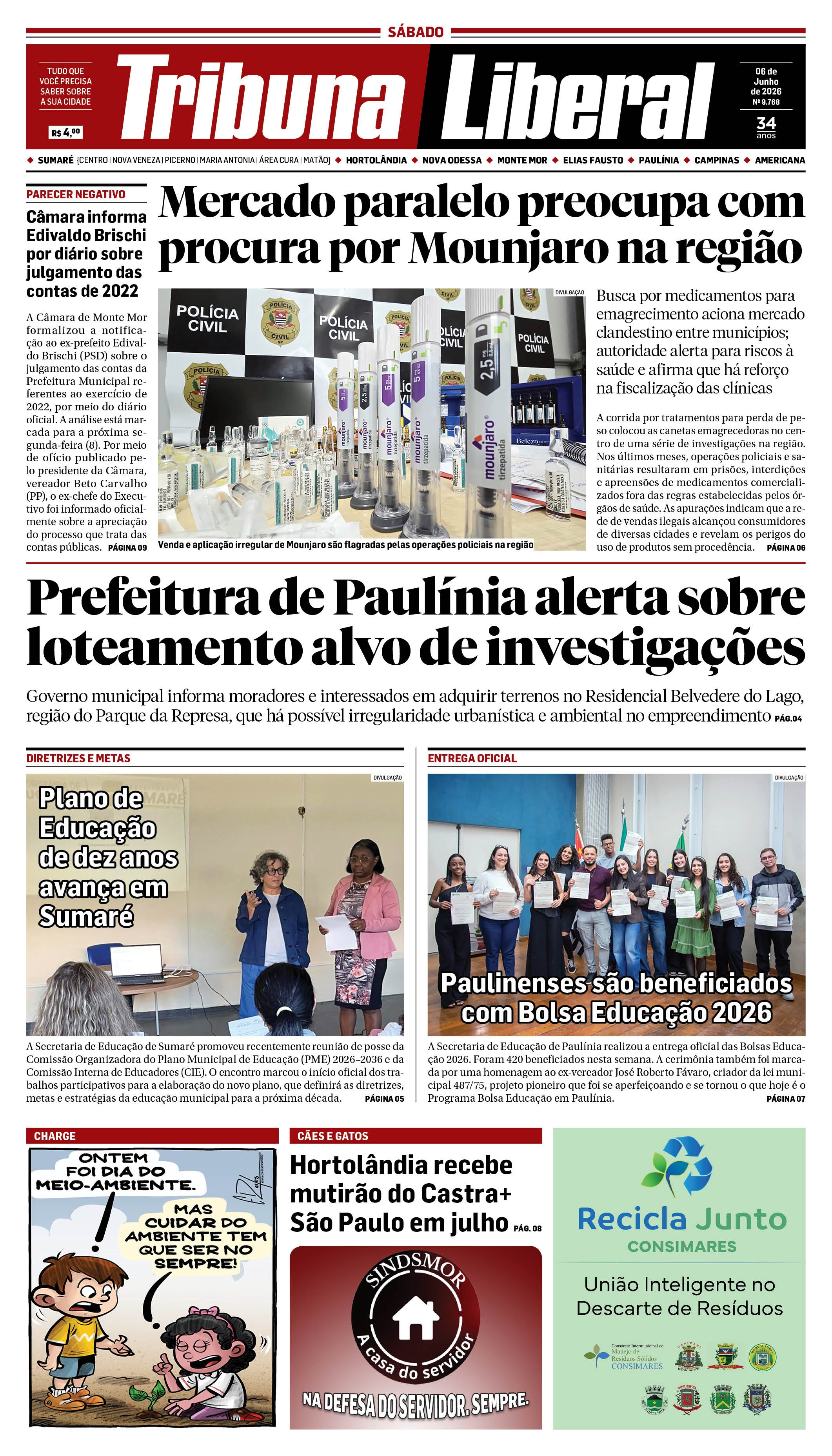 Edição de Sábado - 06-06-2026