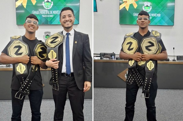 Atleta do jiu-jitsu recebe Moção de Aplausos na Câmara de Monte Mor